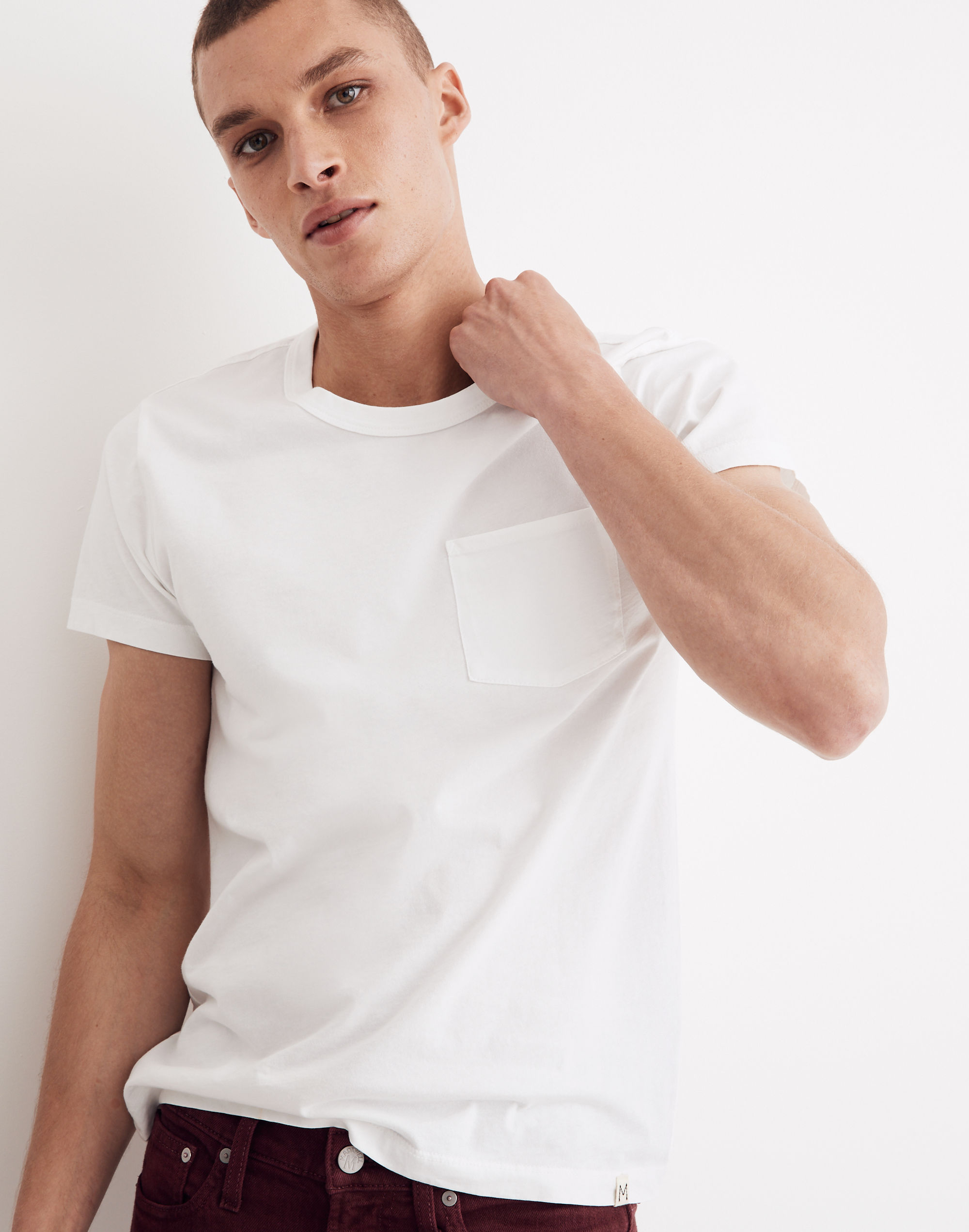 Garment-Dyed Allday Crewneck Pocket Tee