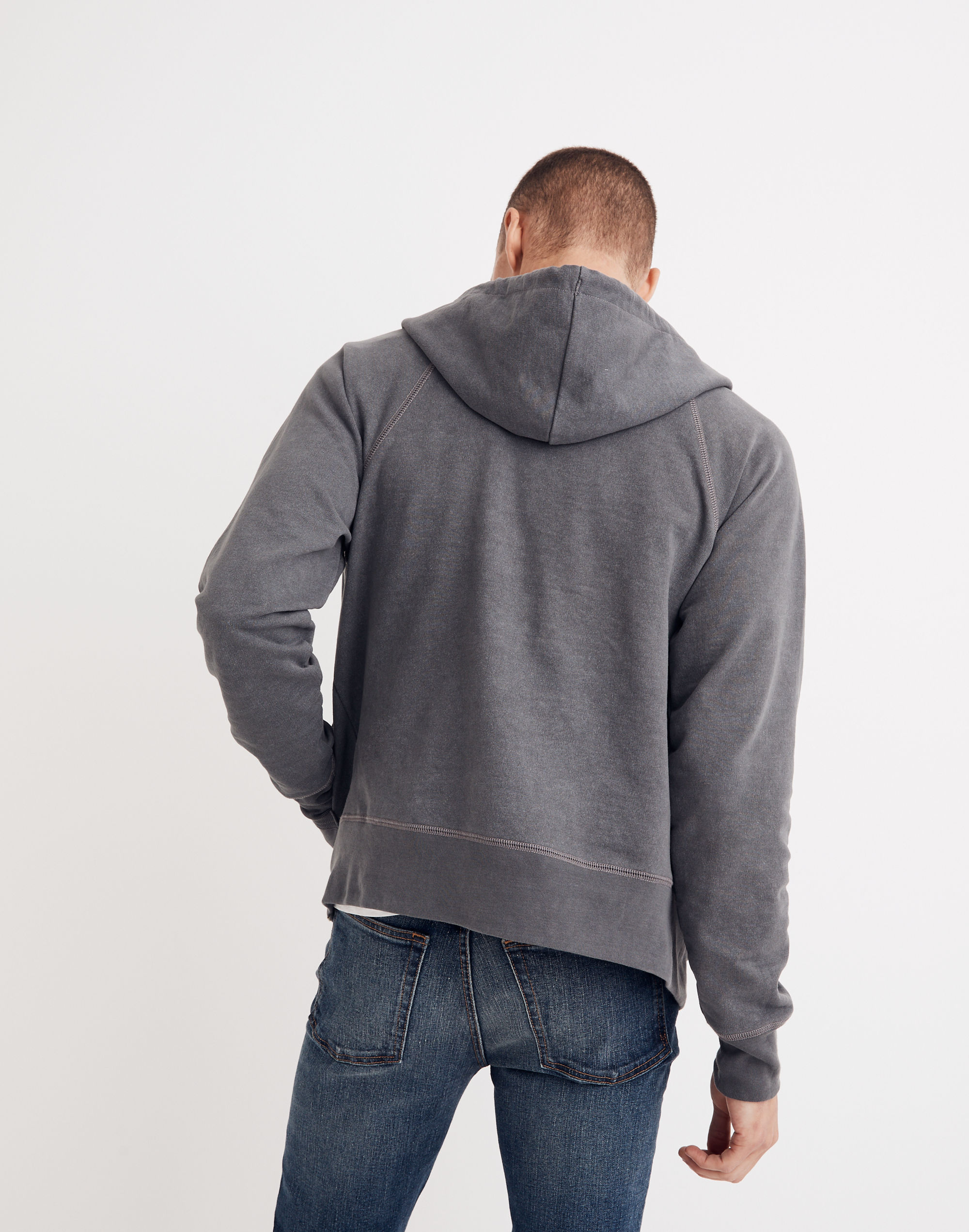 Zip-Front Hoodie Sweatshirt
