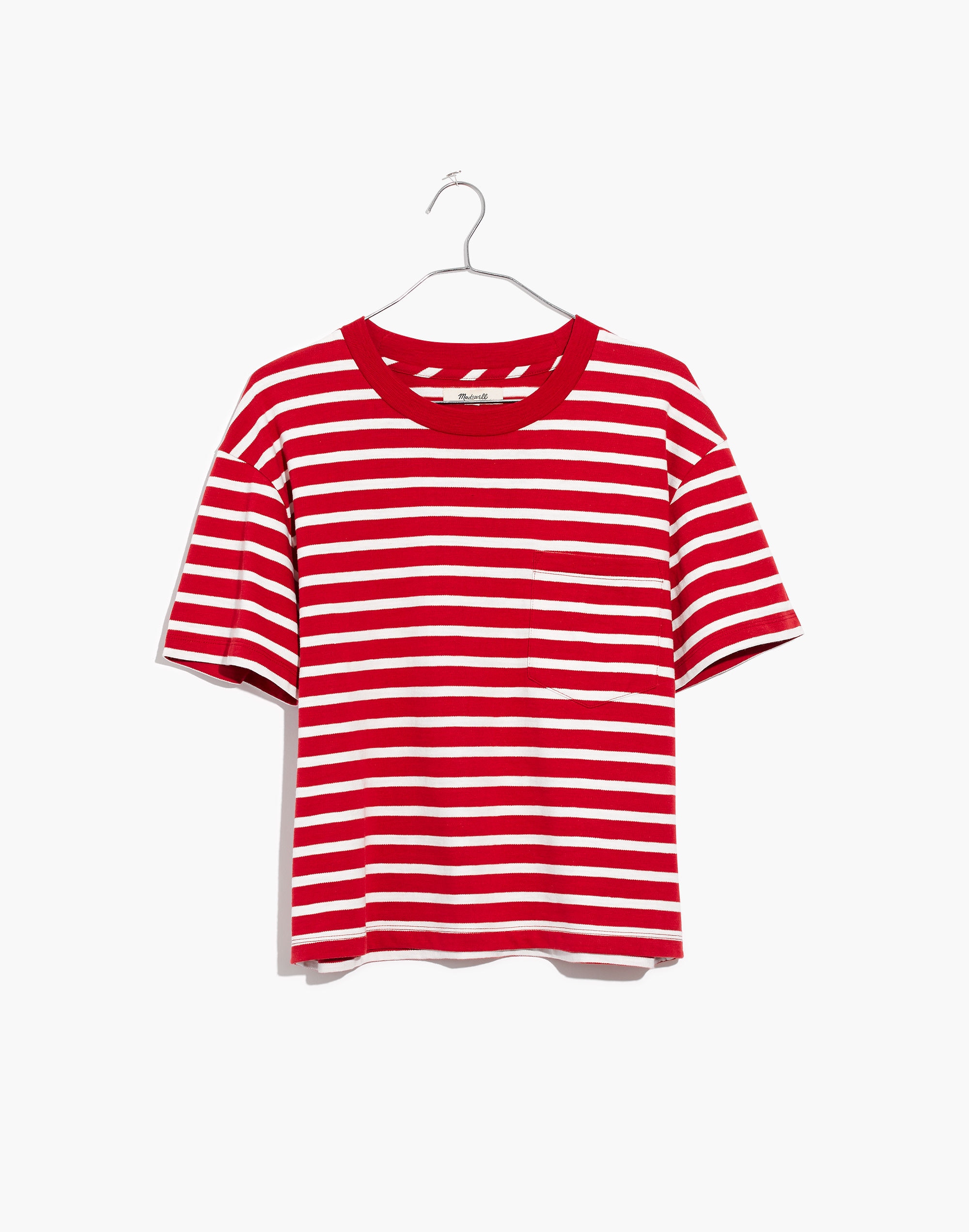 Easy Crop Tee in Judd Stripe