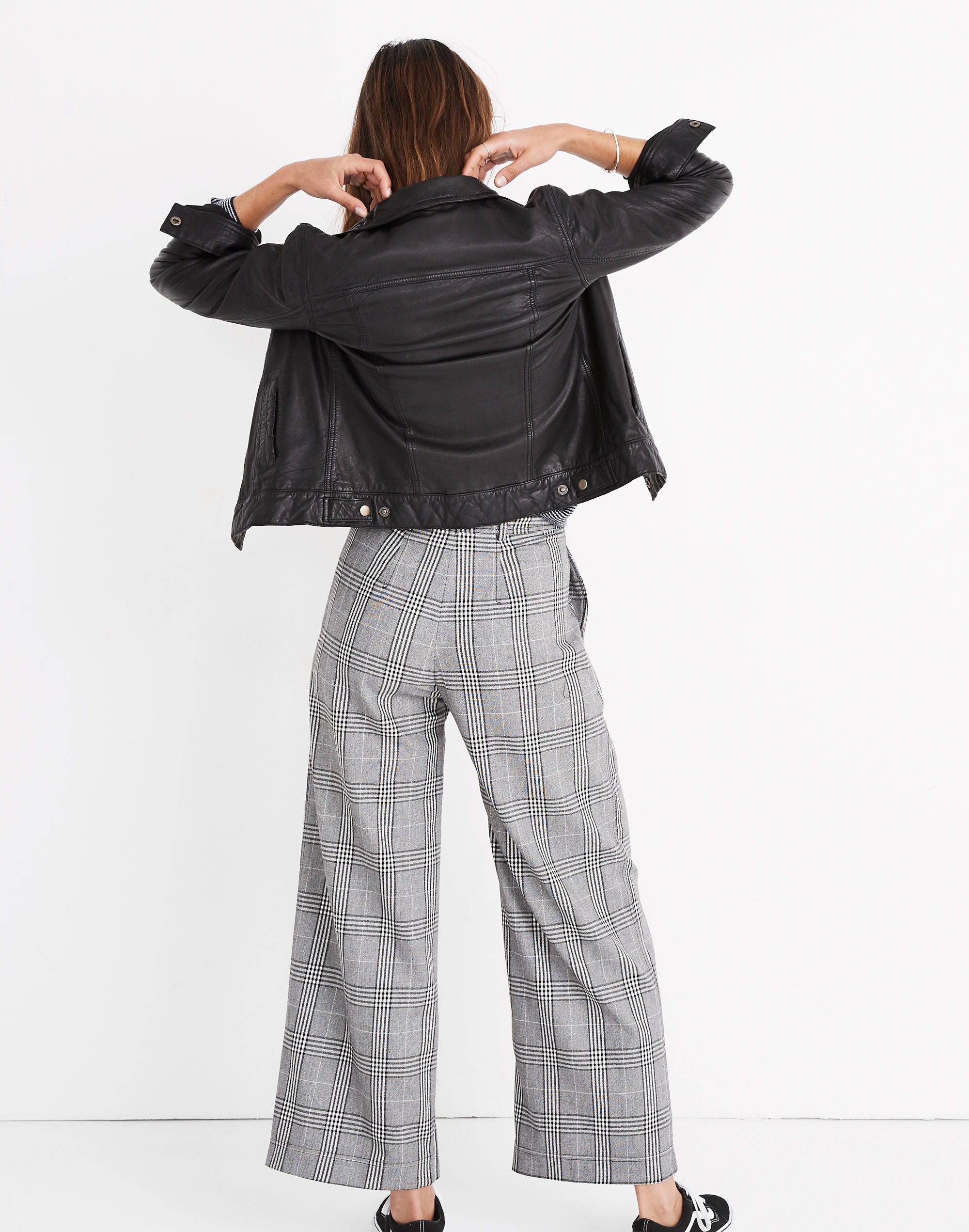 Washed Leather Trucker Jacket