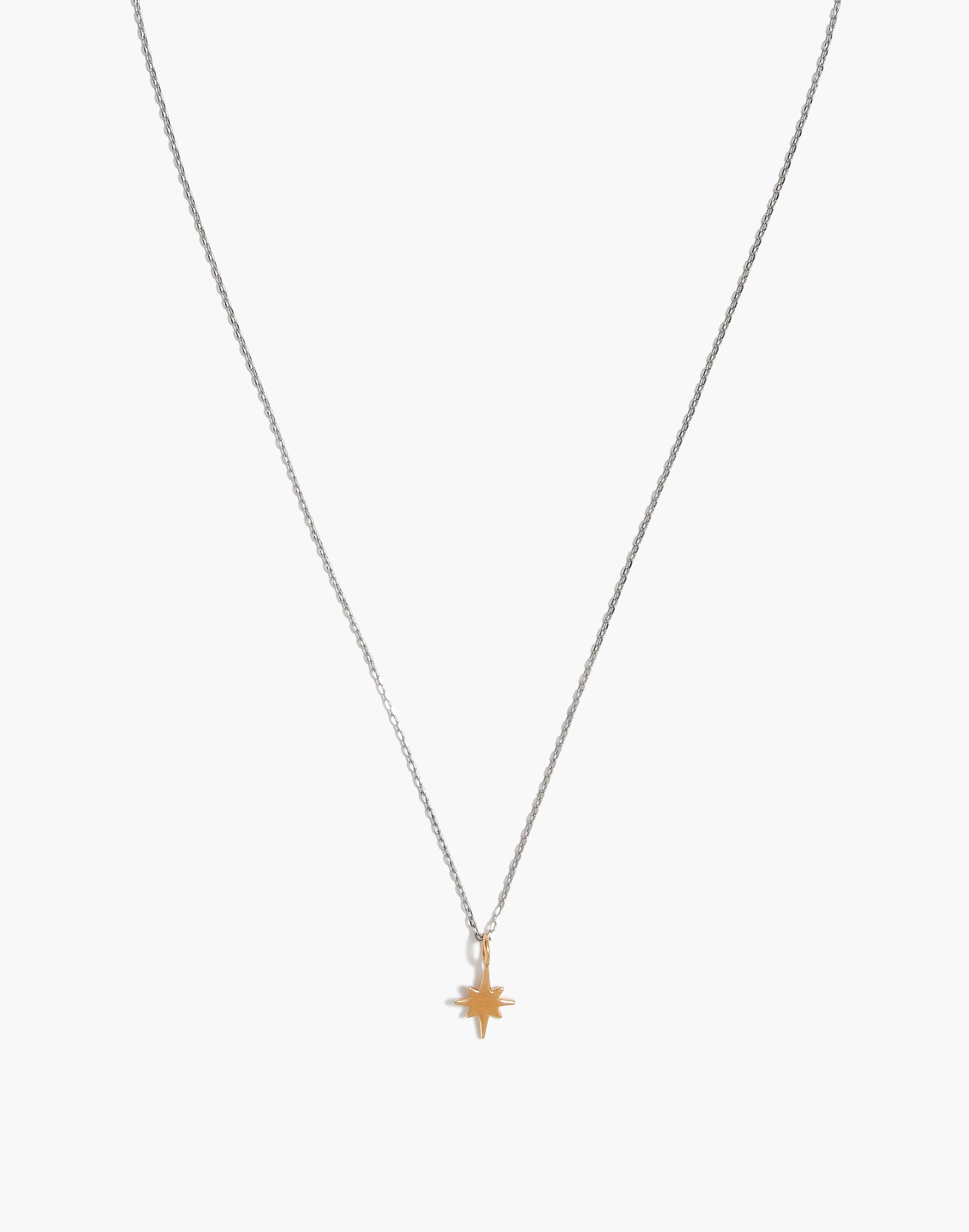 Vermeil Bright Star Charm Necklace