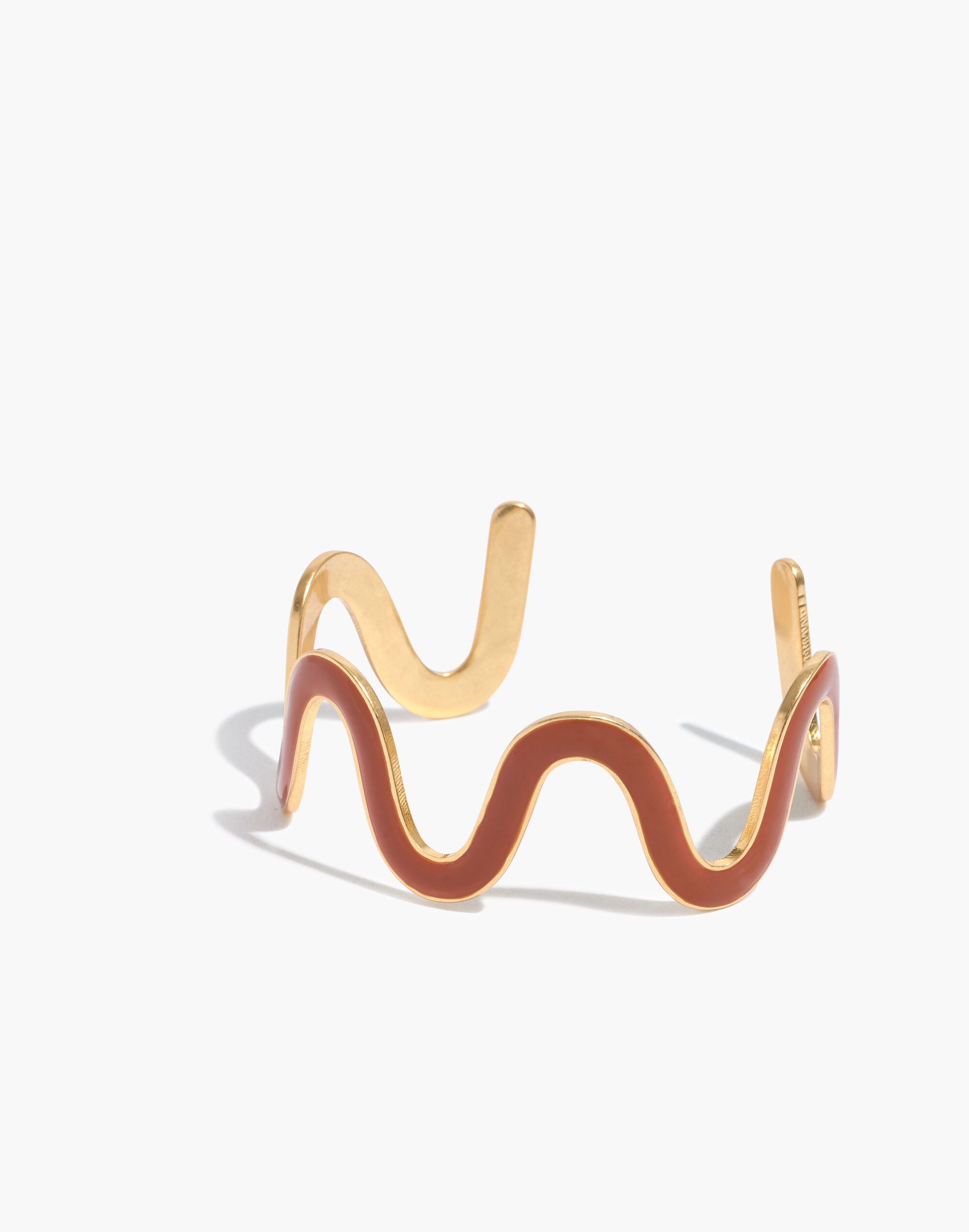 •LIGHT WAVES• unisex brass cuff