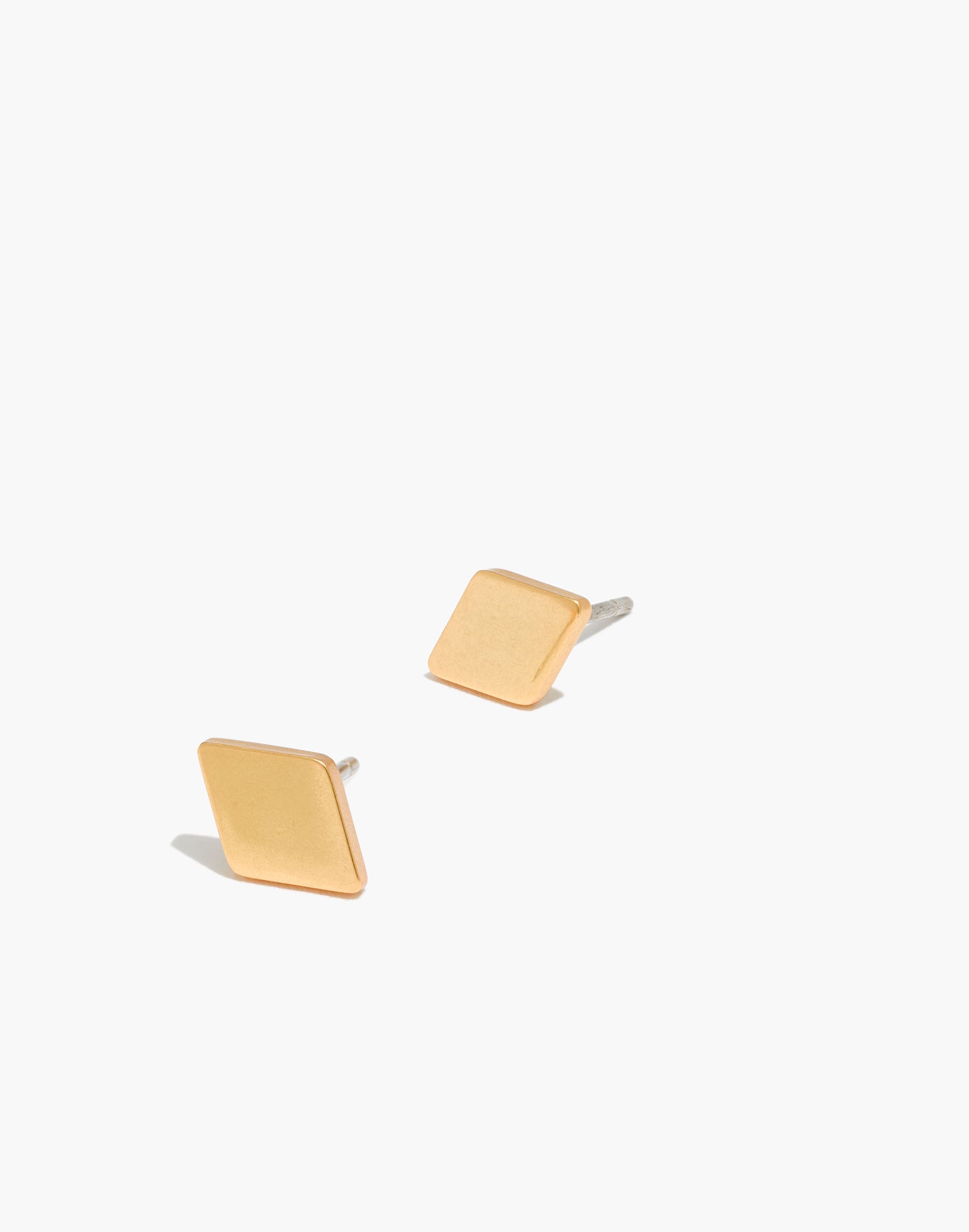 Diamond-Shaped Stud Earrings