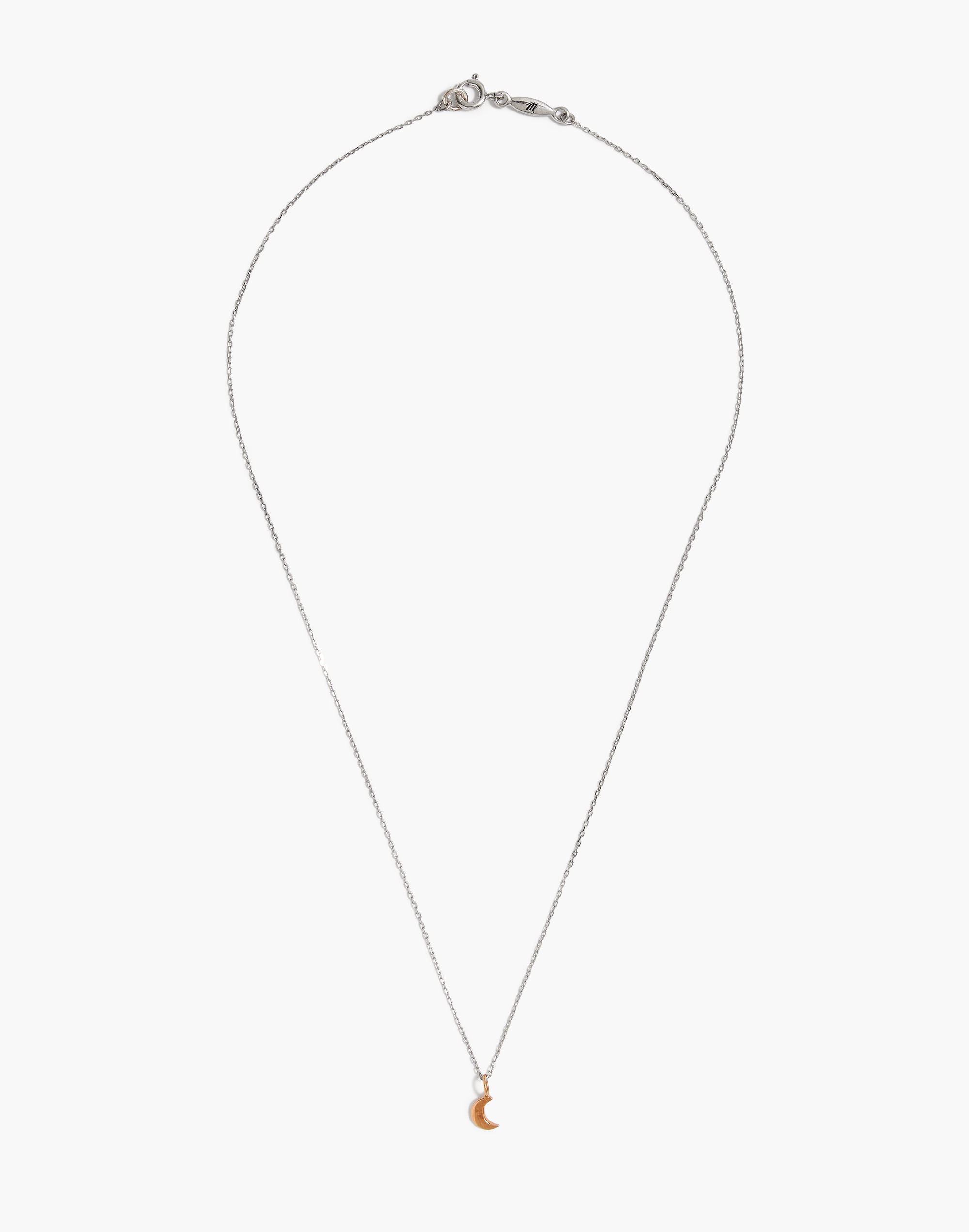 Vermeil Crescent Moon Charm Necklace