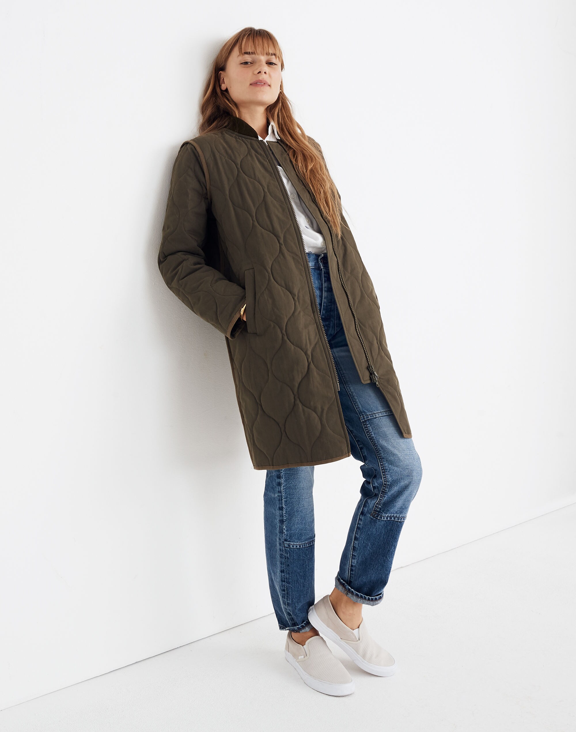 Quilted Military Coat