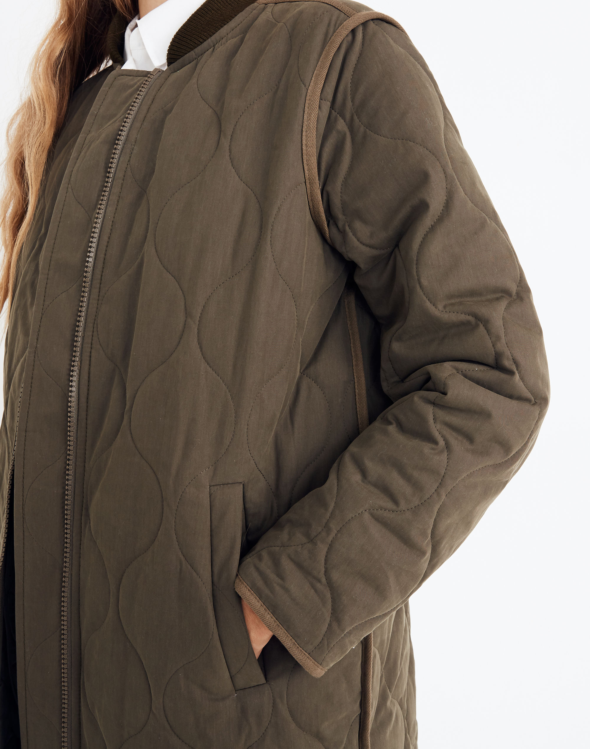 Quilted Military Coat