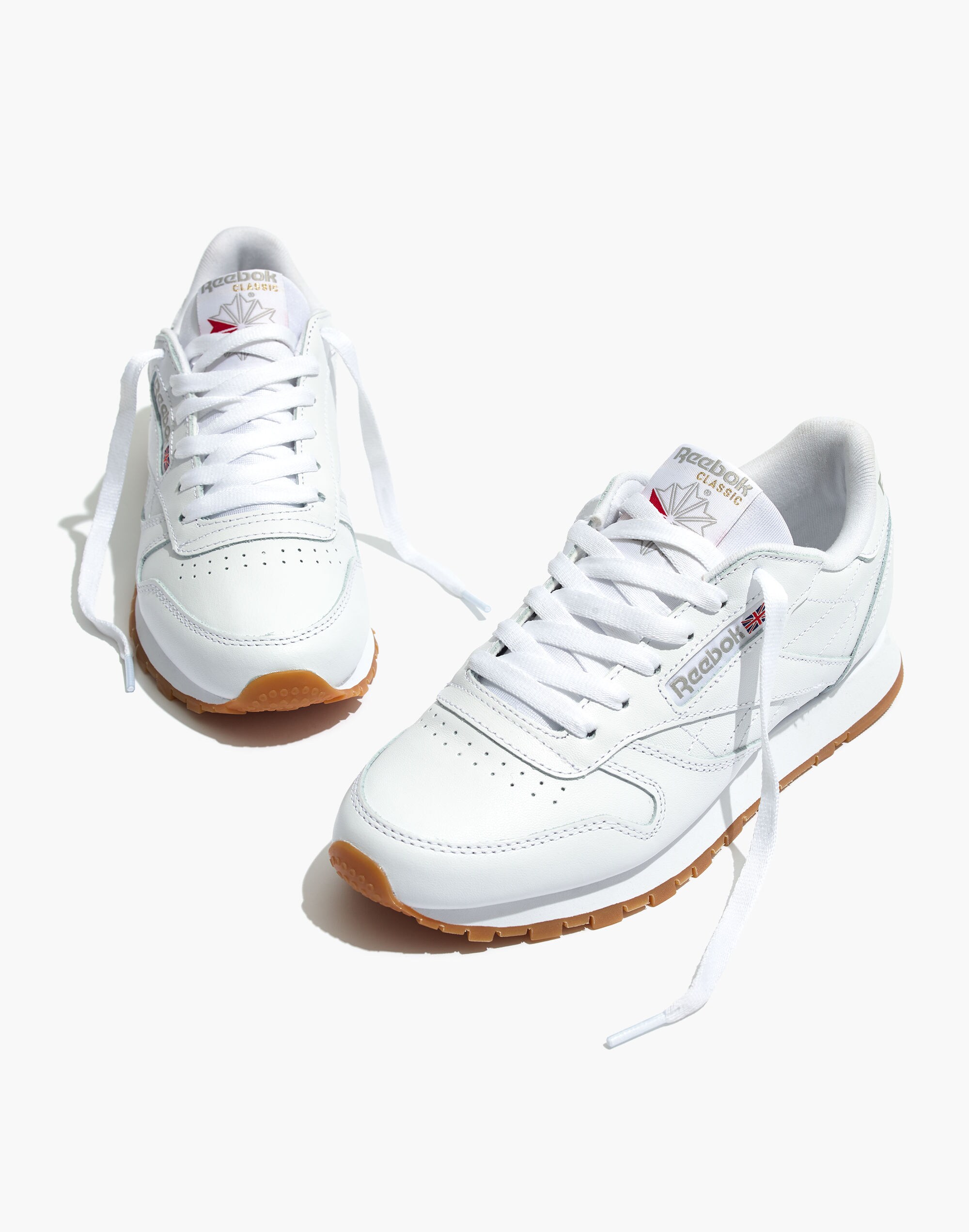 Reebok&reg; Classic Sneakers in White Leather