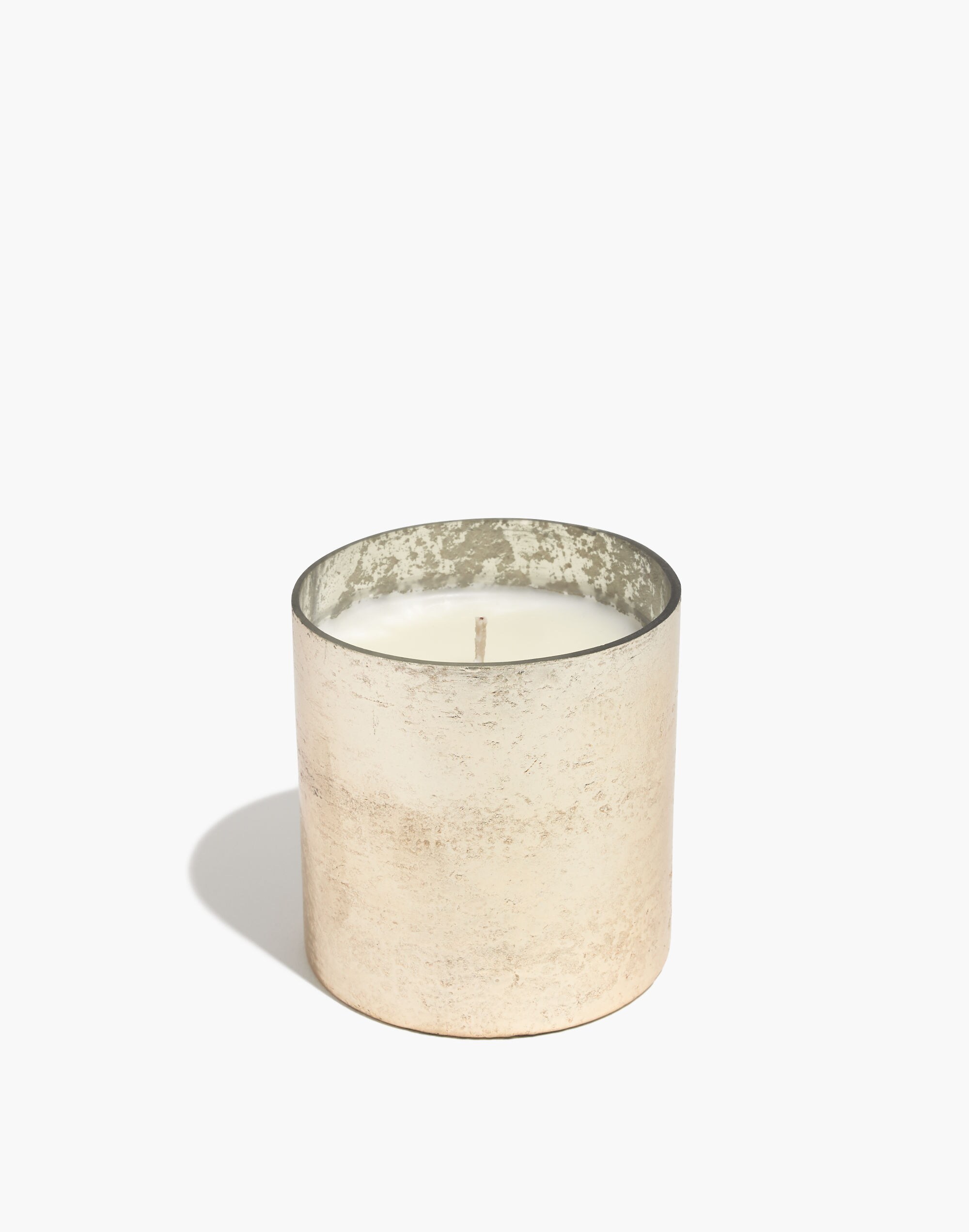 Small Matte Metallic Glass Candle