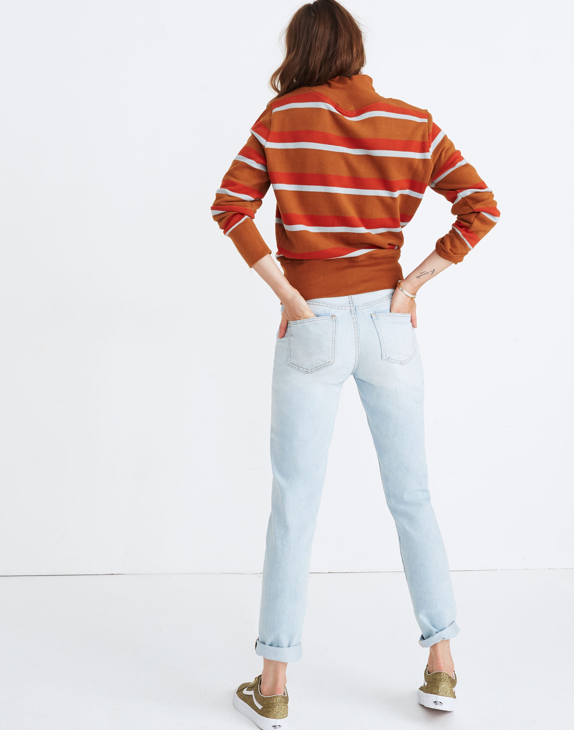 Turtleneck Sweatshirt in Stripe