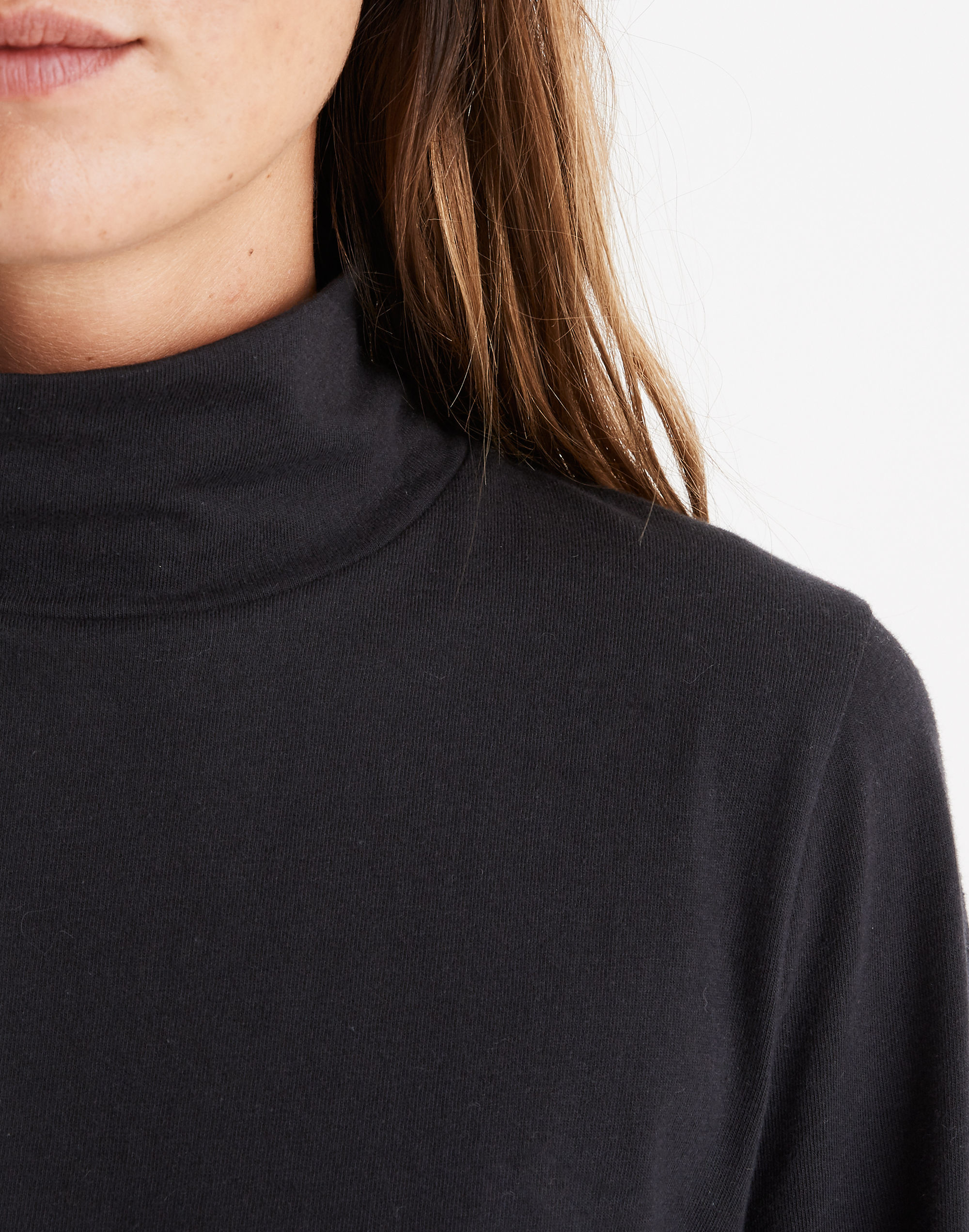 Wide-Sleeve Turtleneck