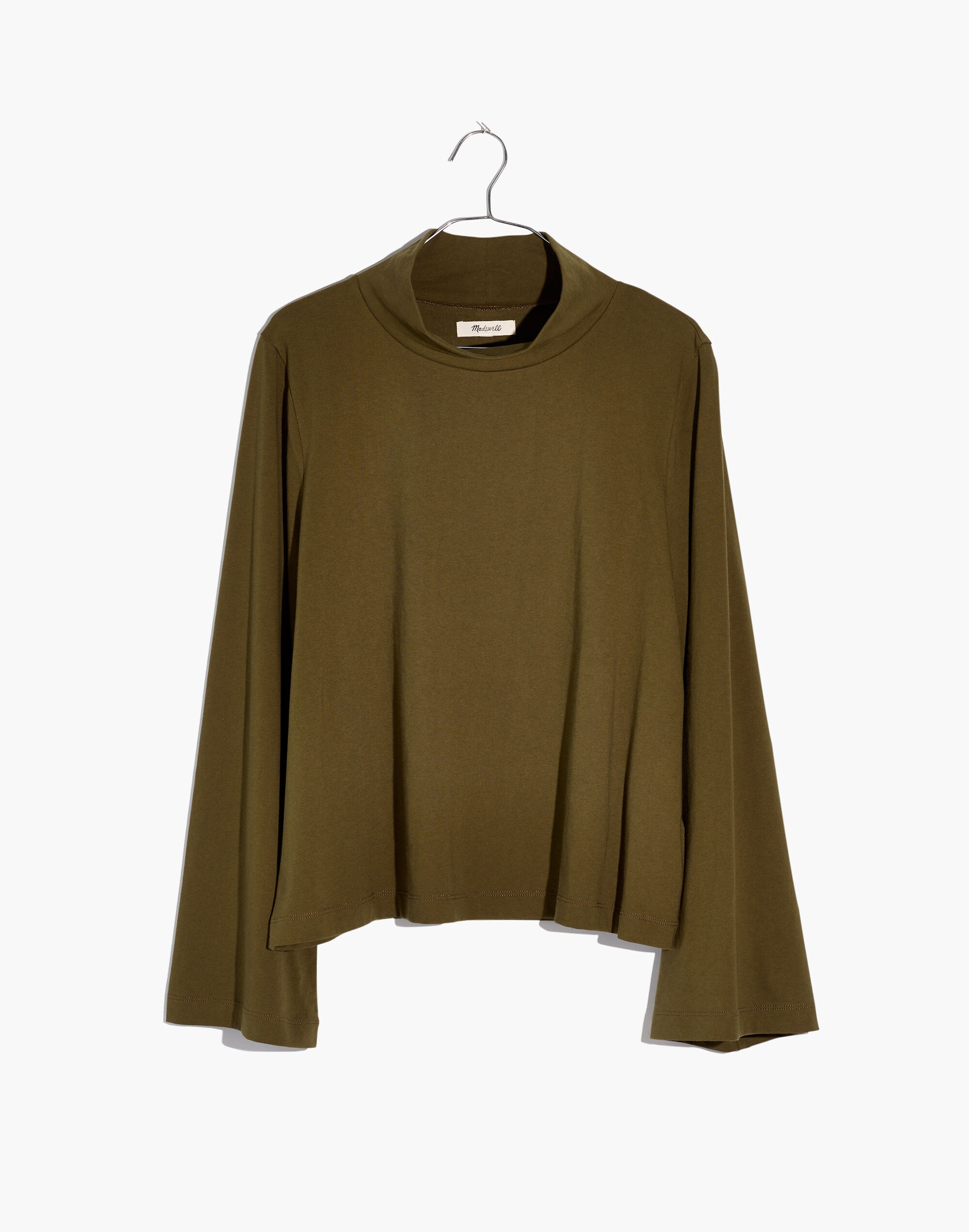 Wide-Sleeve Turtleneck
