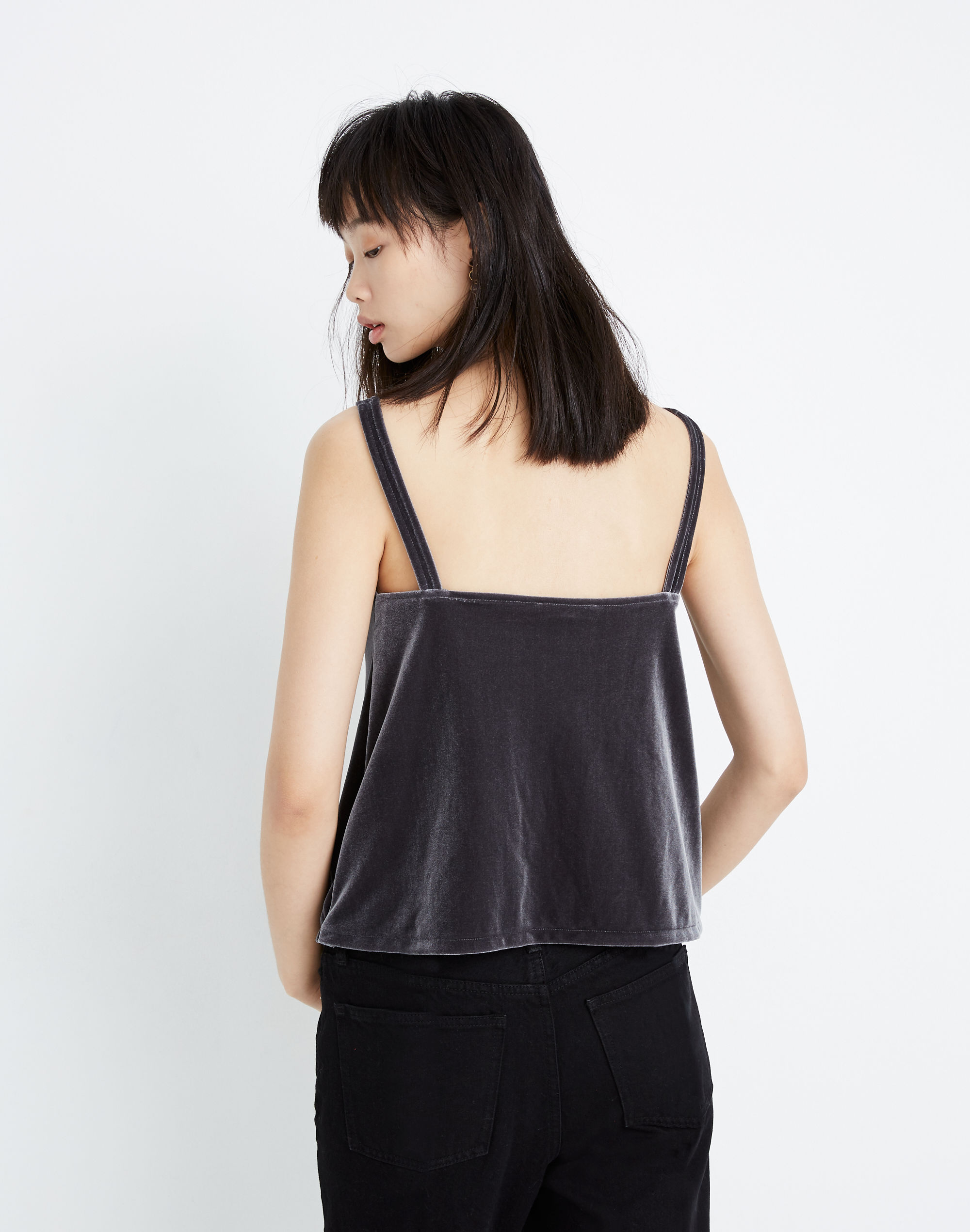 Velvet V-Neck Tank Top