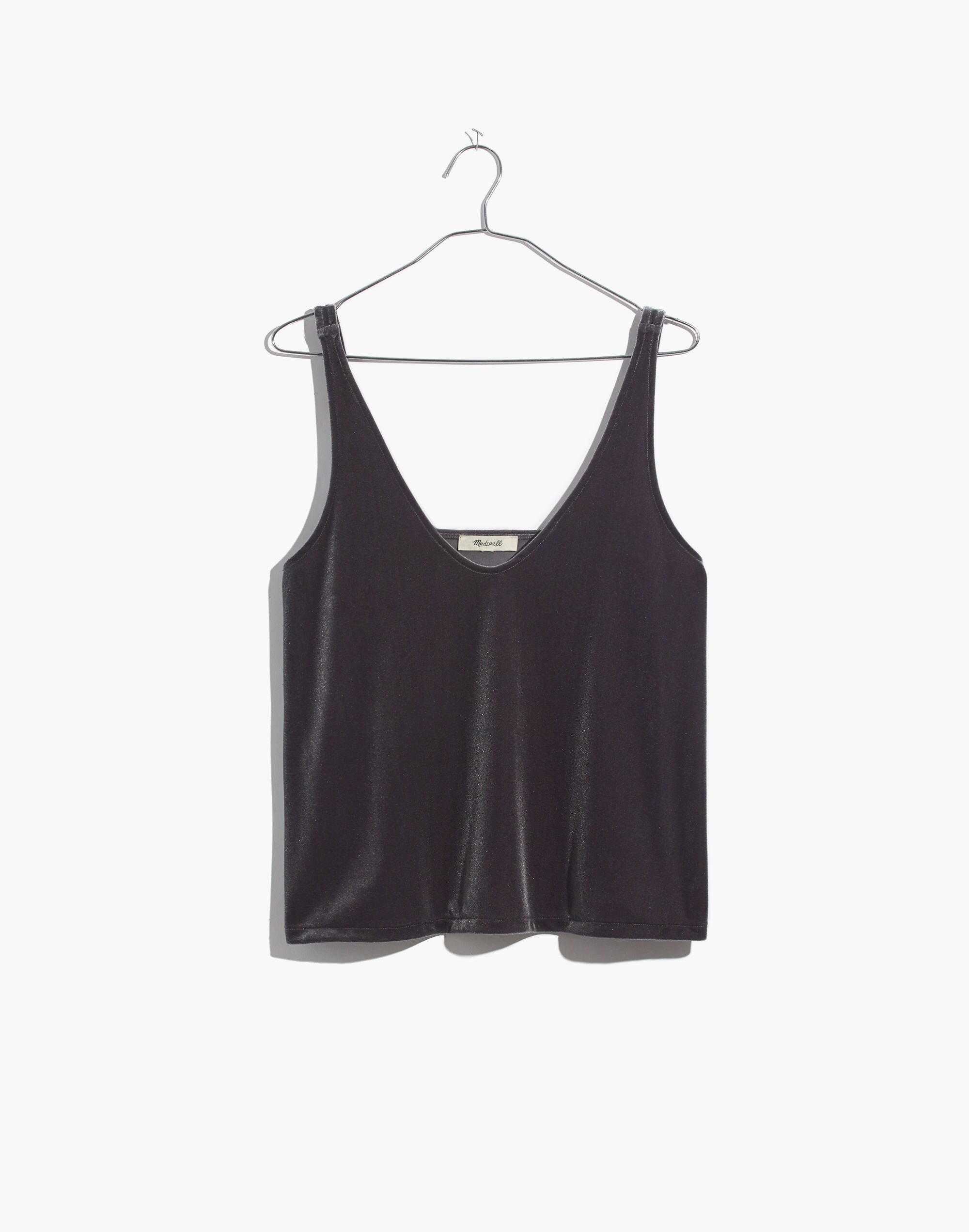 Velvet V-Neck Tank Top