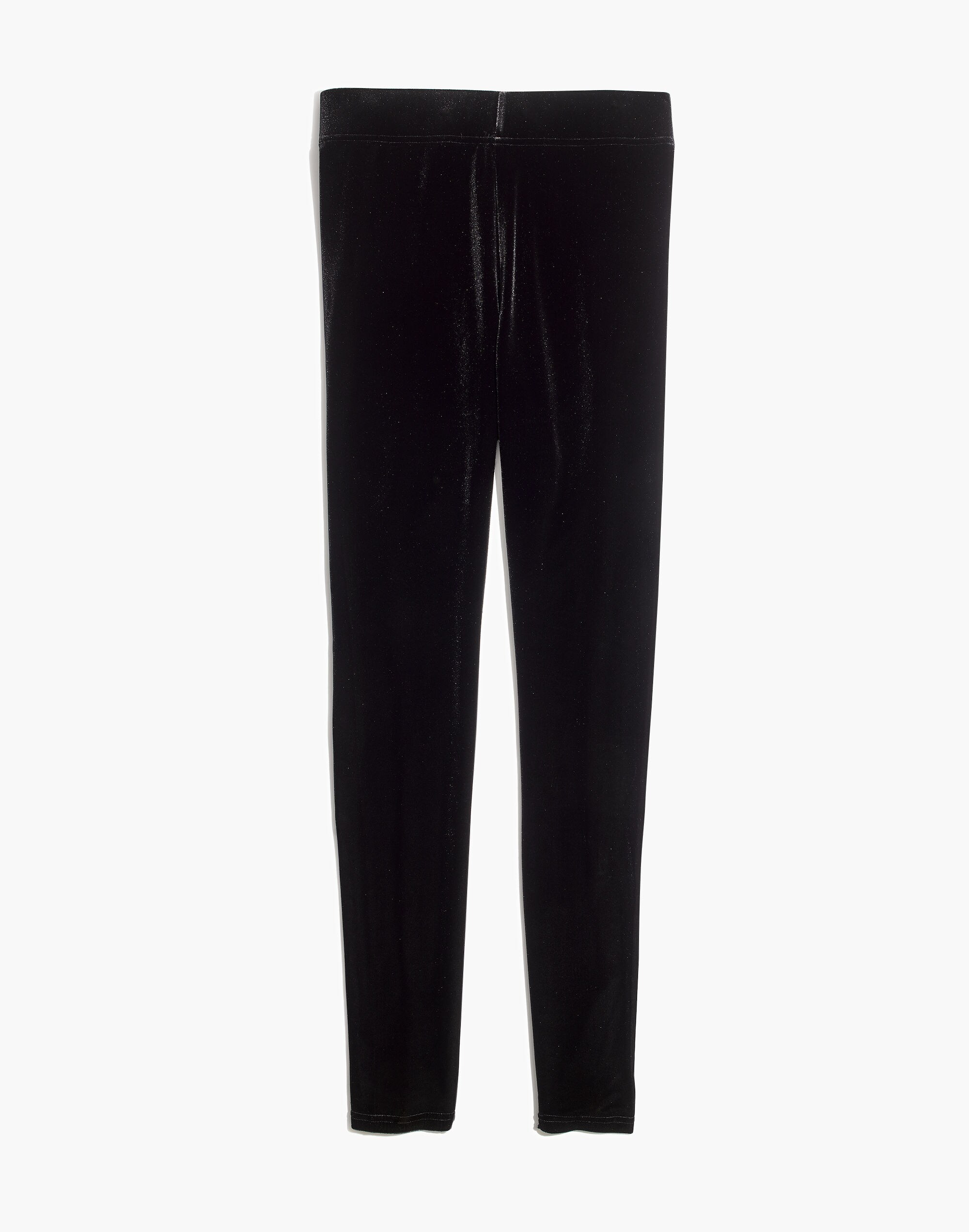 High-Rise Velvet Leggings
