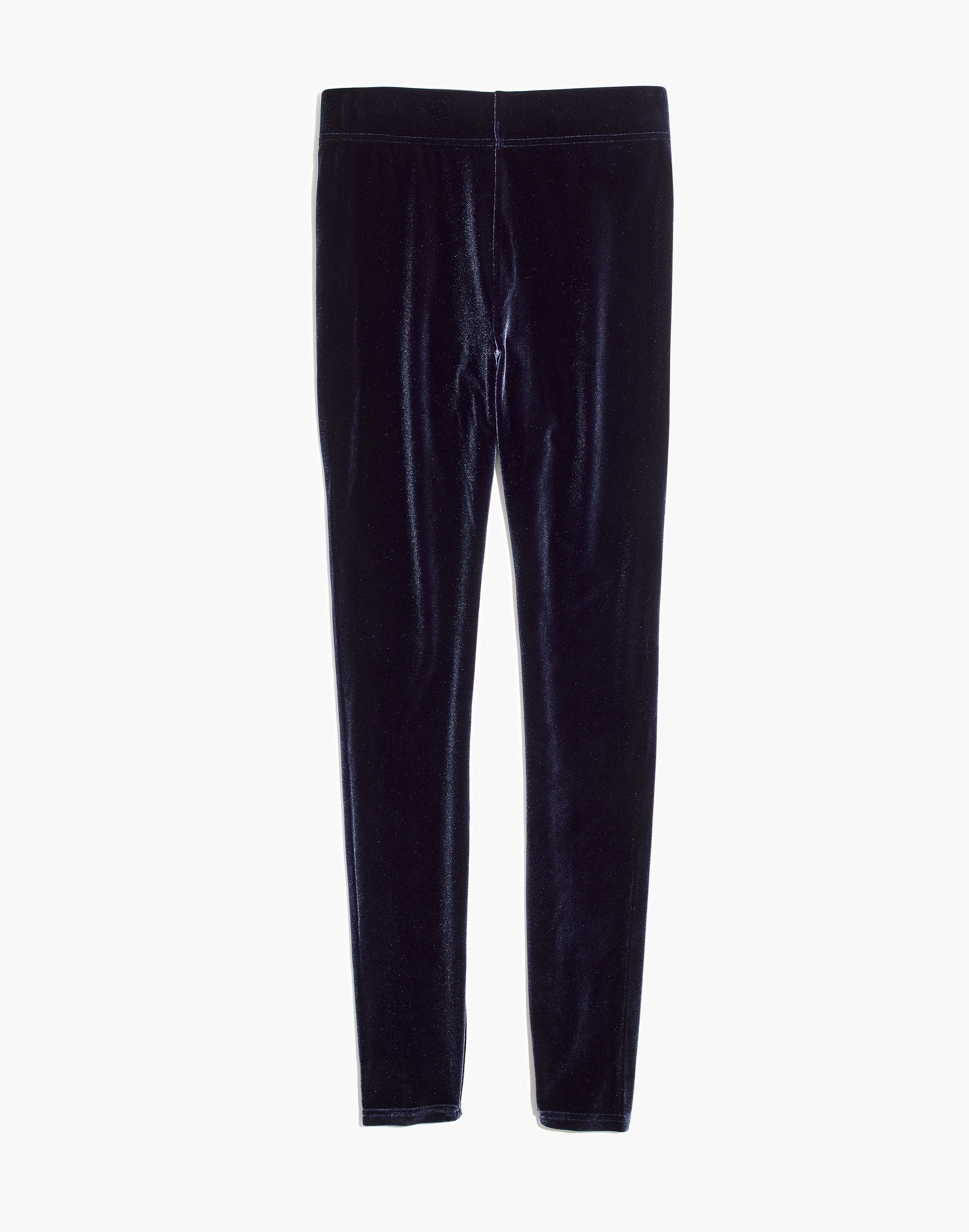 High-Rise Velvet Leggings