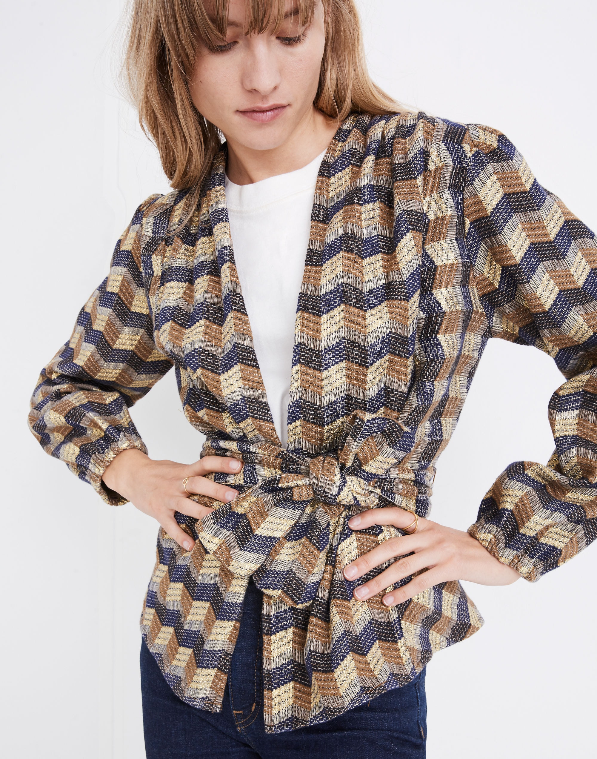 Ace&amp;Jig&trade; Brooke Tie-Waist Jacket in Casino Gold