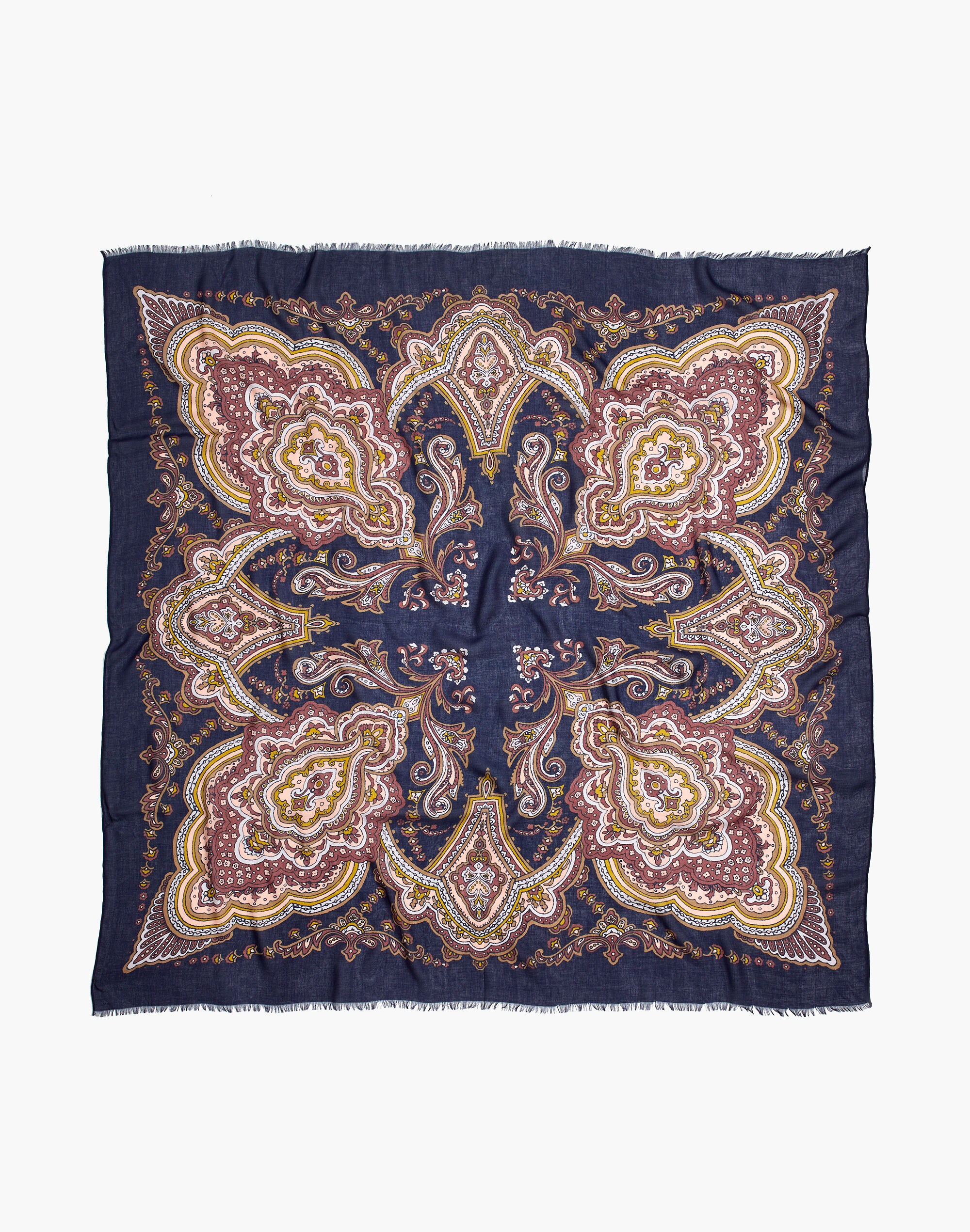 Oversized Paisley Square Scarf