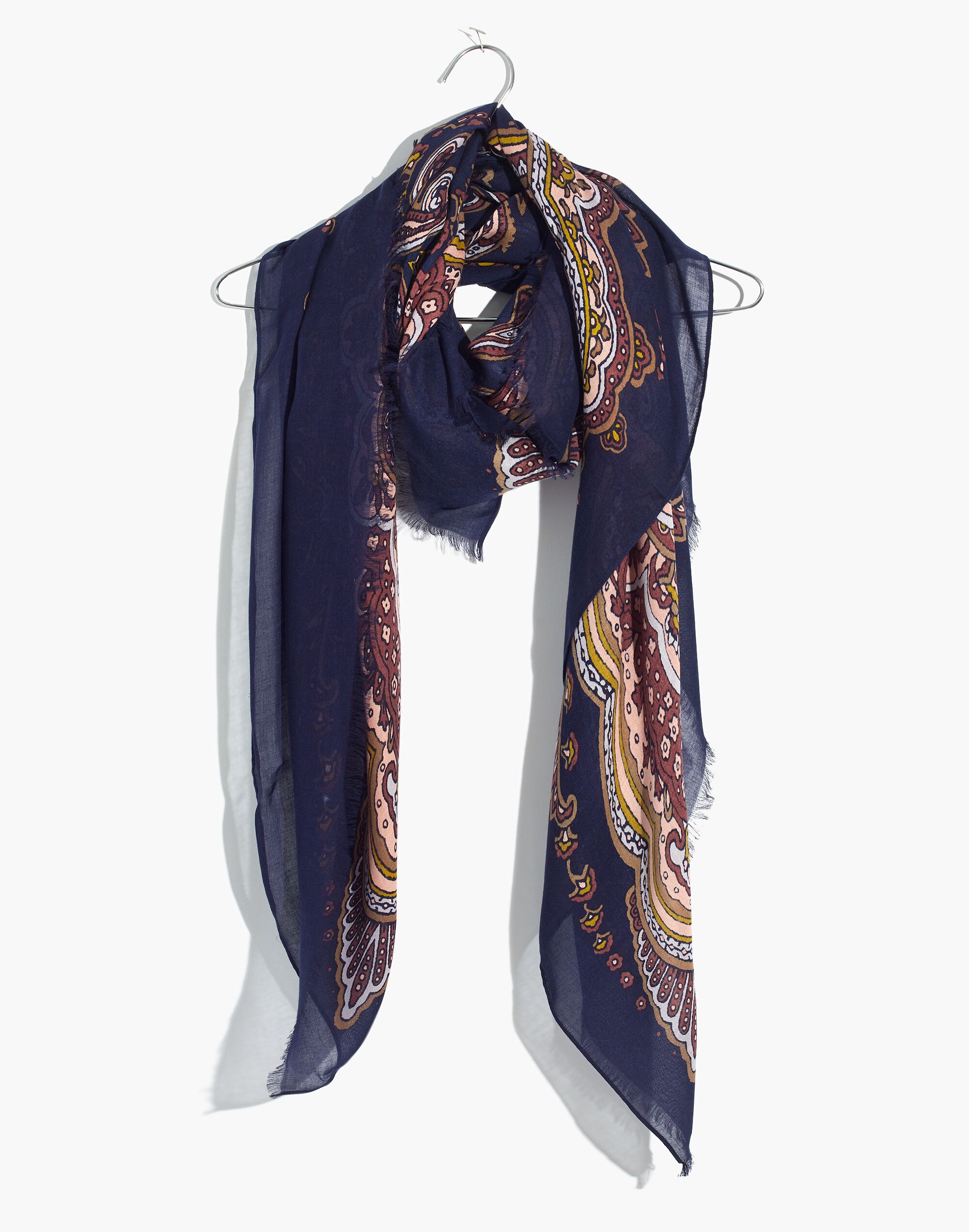 Oversized Paisley Square Scarf