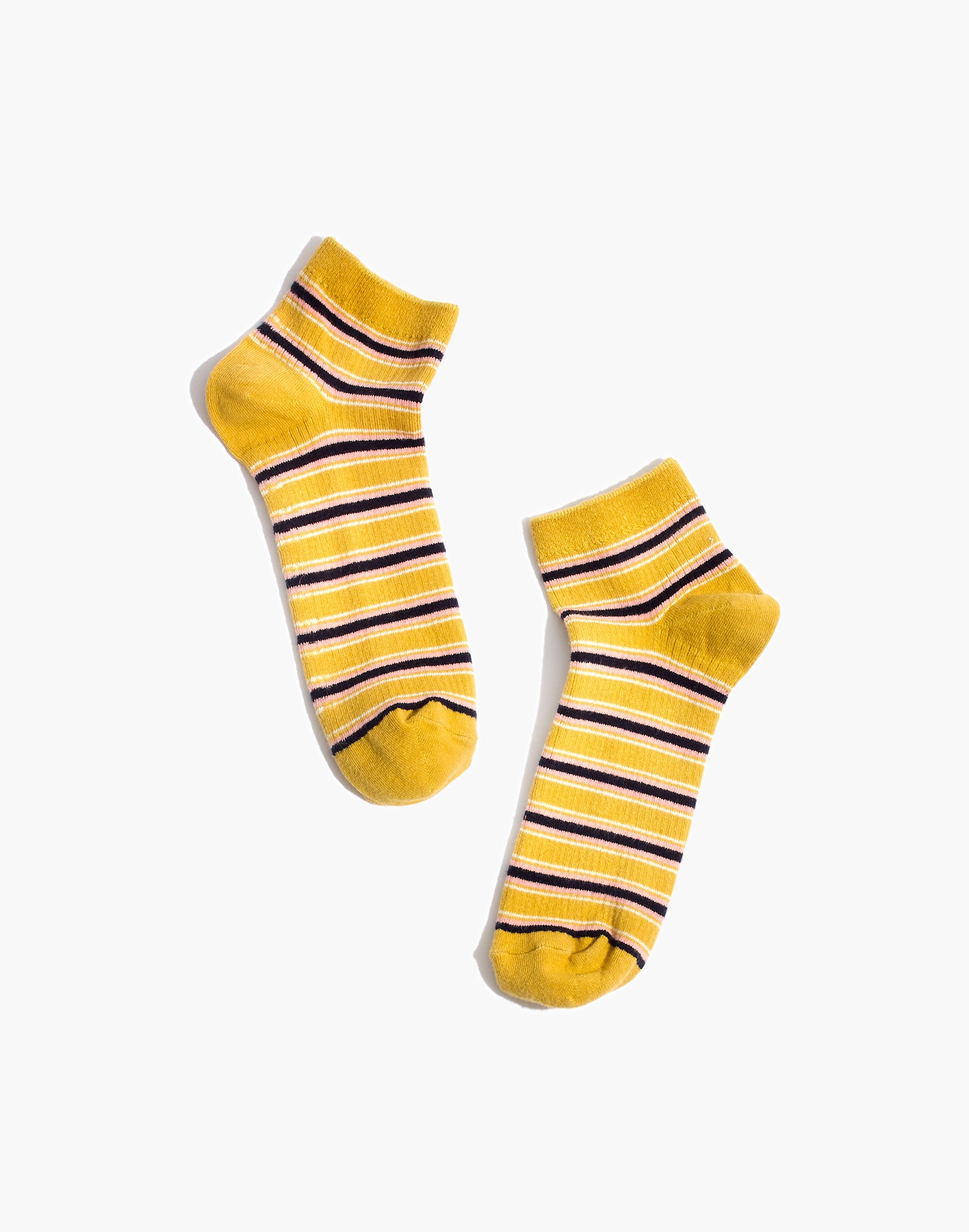 diagonal striped anklet socks