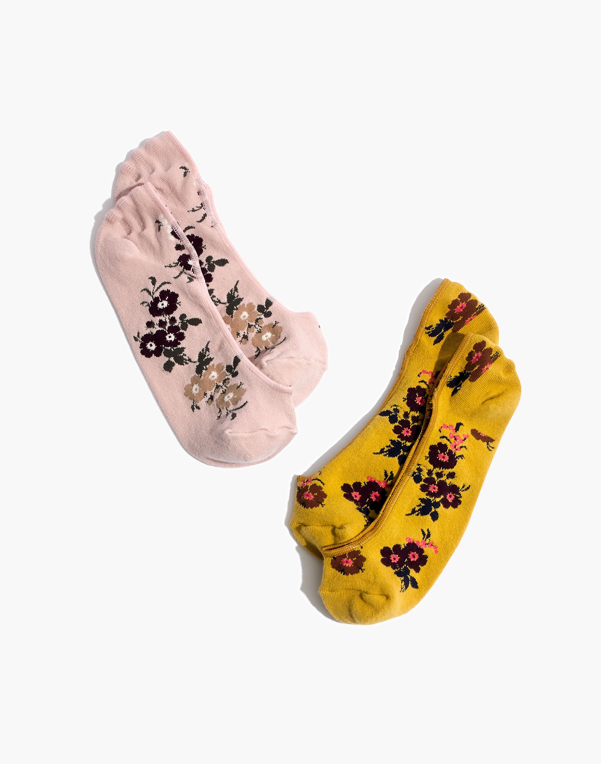 two-pack sweet blossoms low profile socks