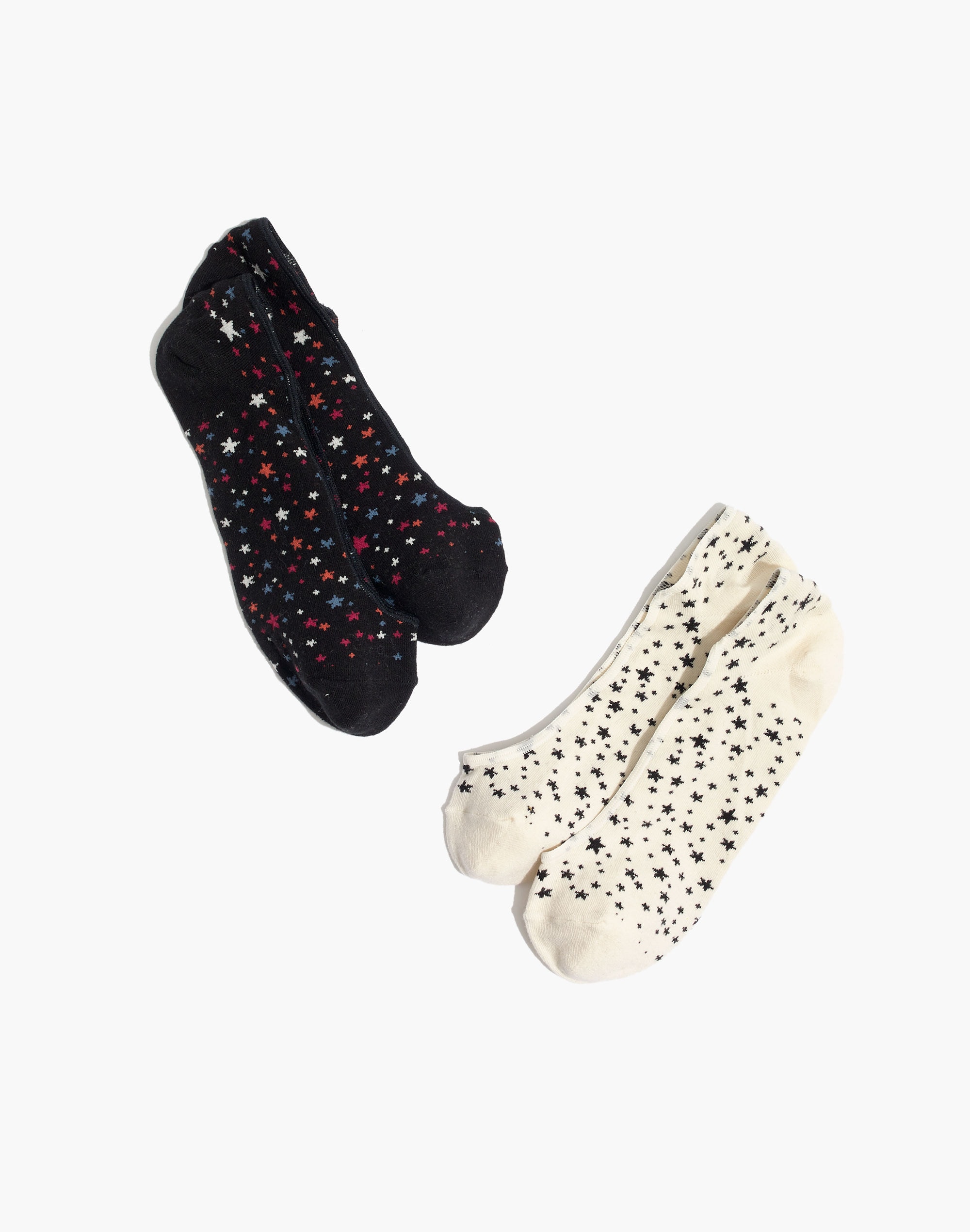 two-pack starry night low profile socks