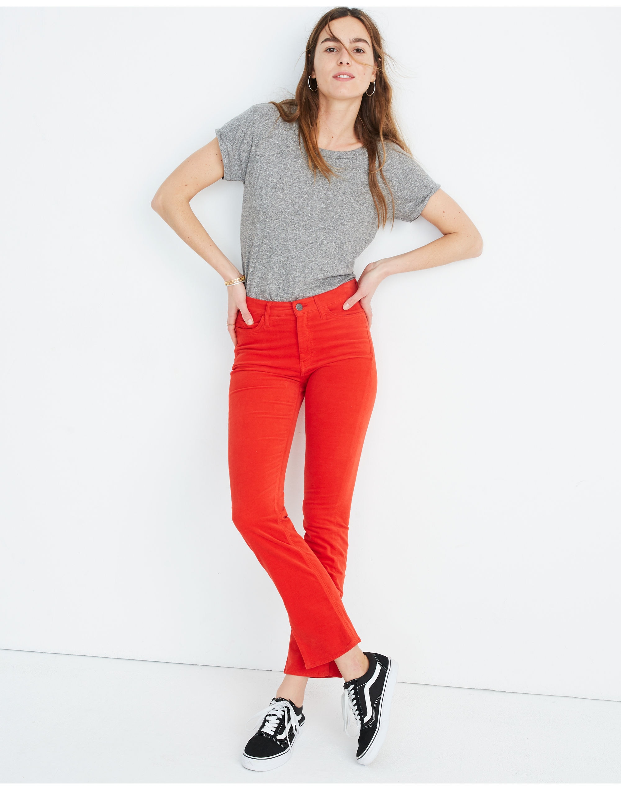 m.i.h&reg; high-rise straight jeans in velvet