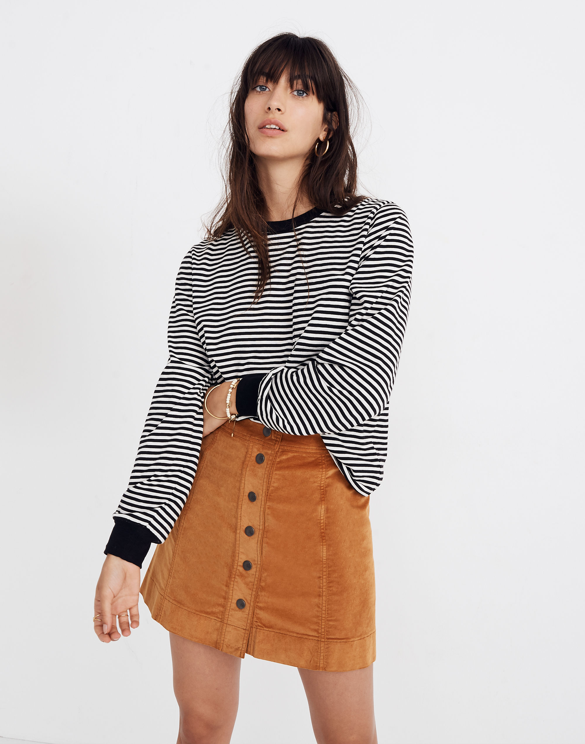 striped long-sleeve tee