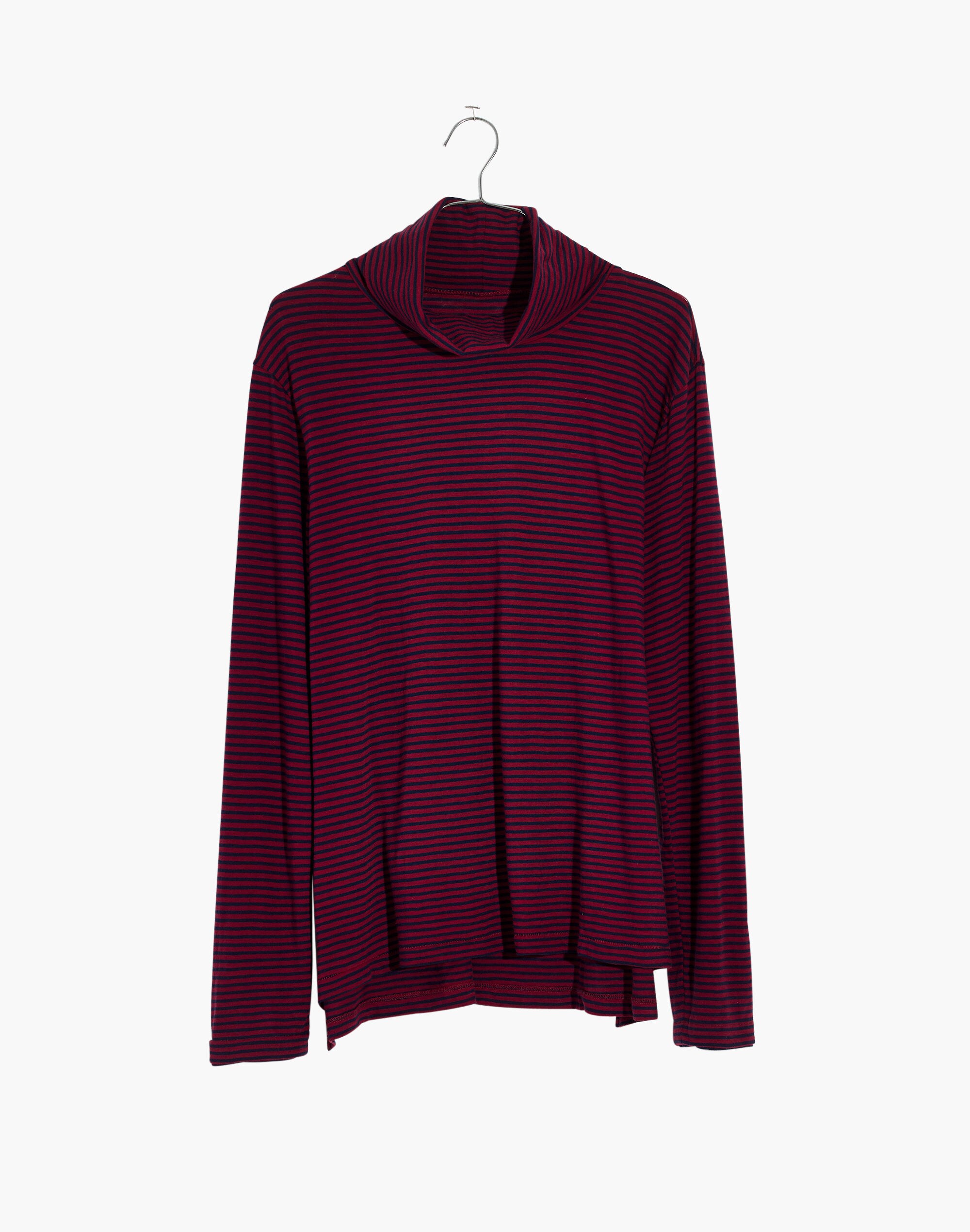Whisper Cotton Turtleneck in Daniela Stripe