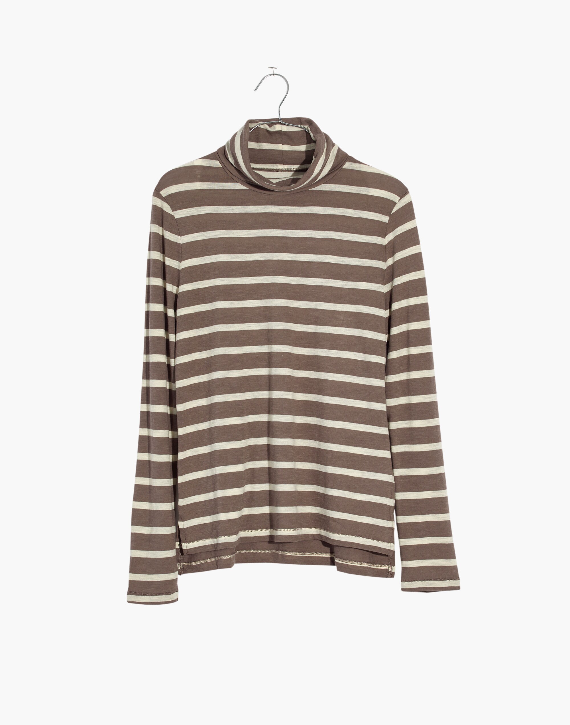 Whisper Cotton Turtleneck in Kearney Stripe