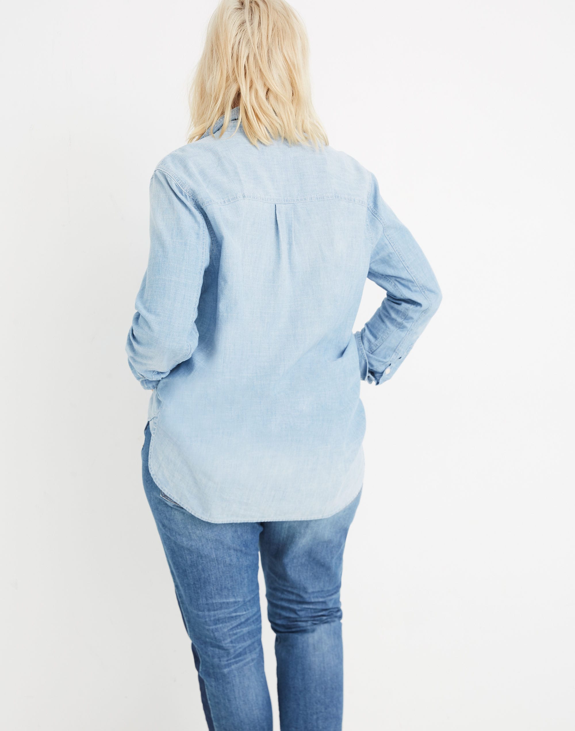 Chambray Classic Ex-Boyfriend Shirt in Evie Wash