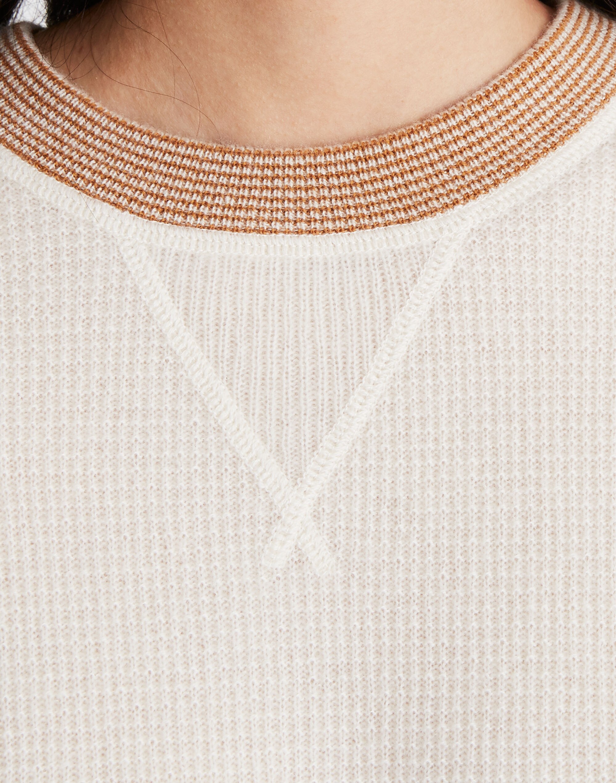 Tipped Cashmere Sweatshirt