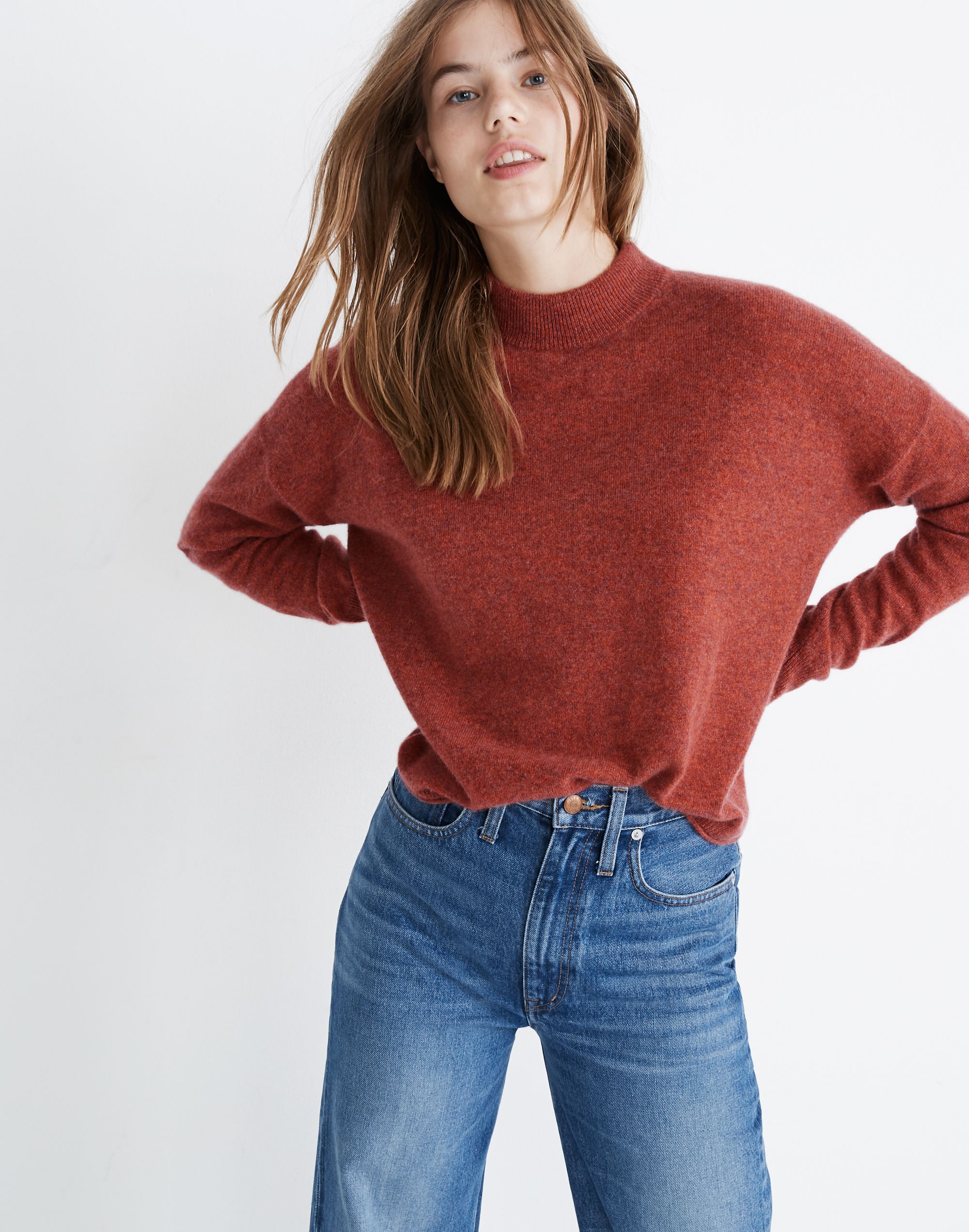 Cashmere Mockneck Sweater
