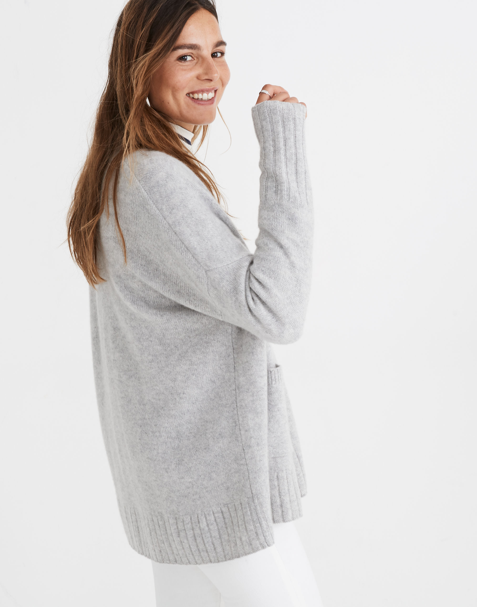 Cashmere Shawl-Collar Cardigan Sweater