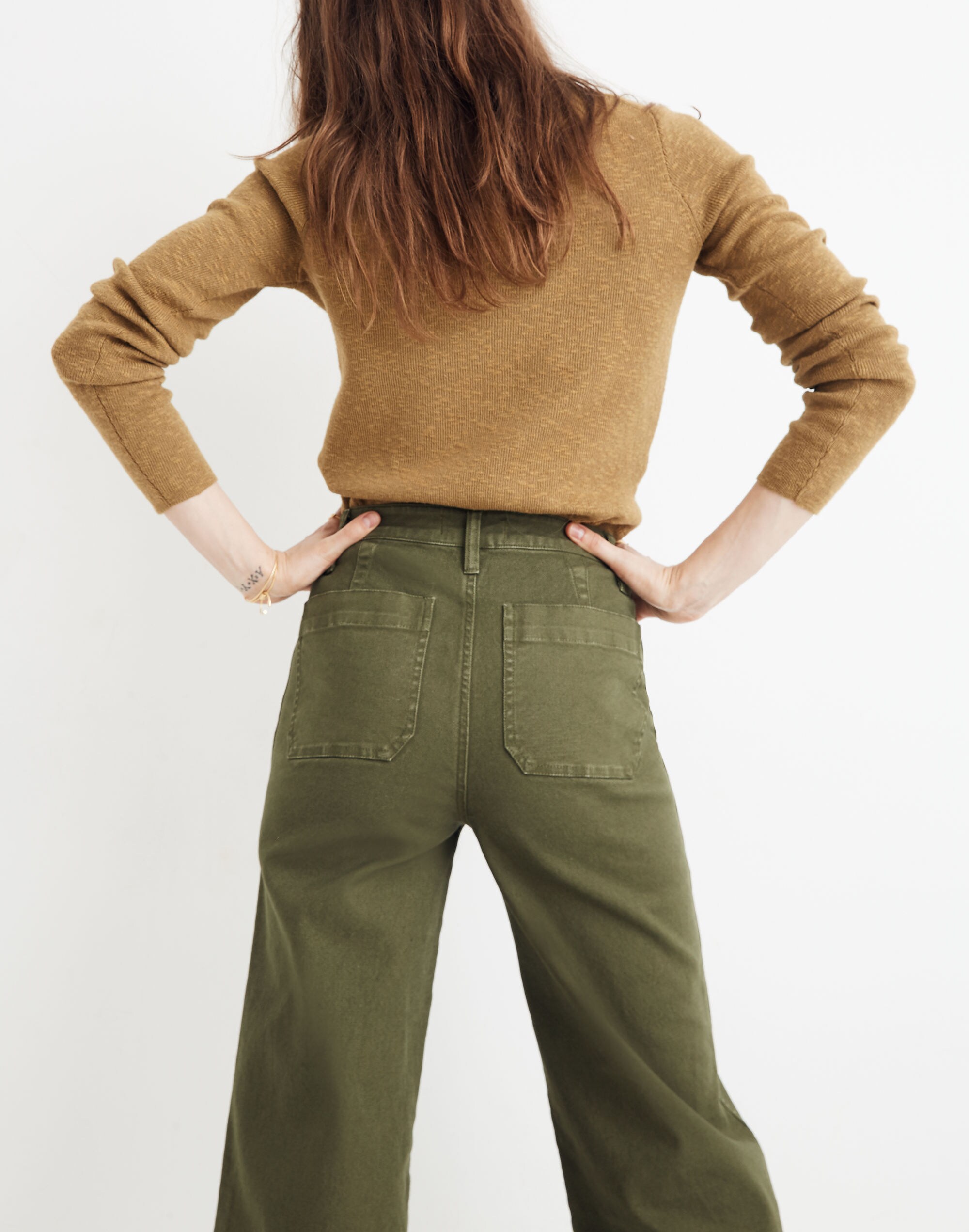 Emmett Wide-Leg Crop Pants: Button-Front Edition