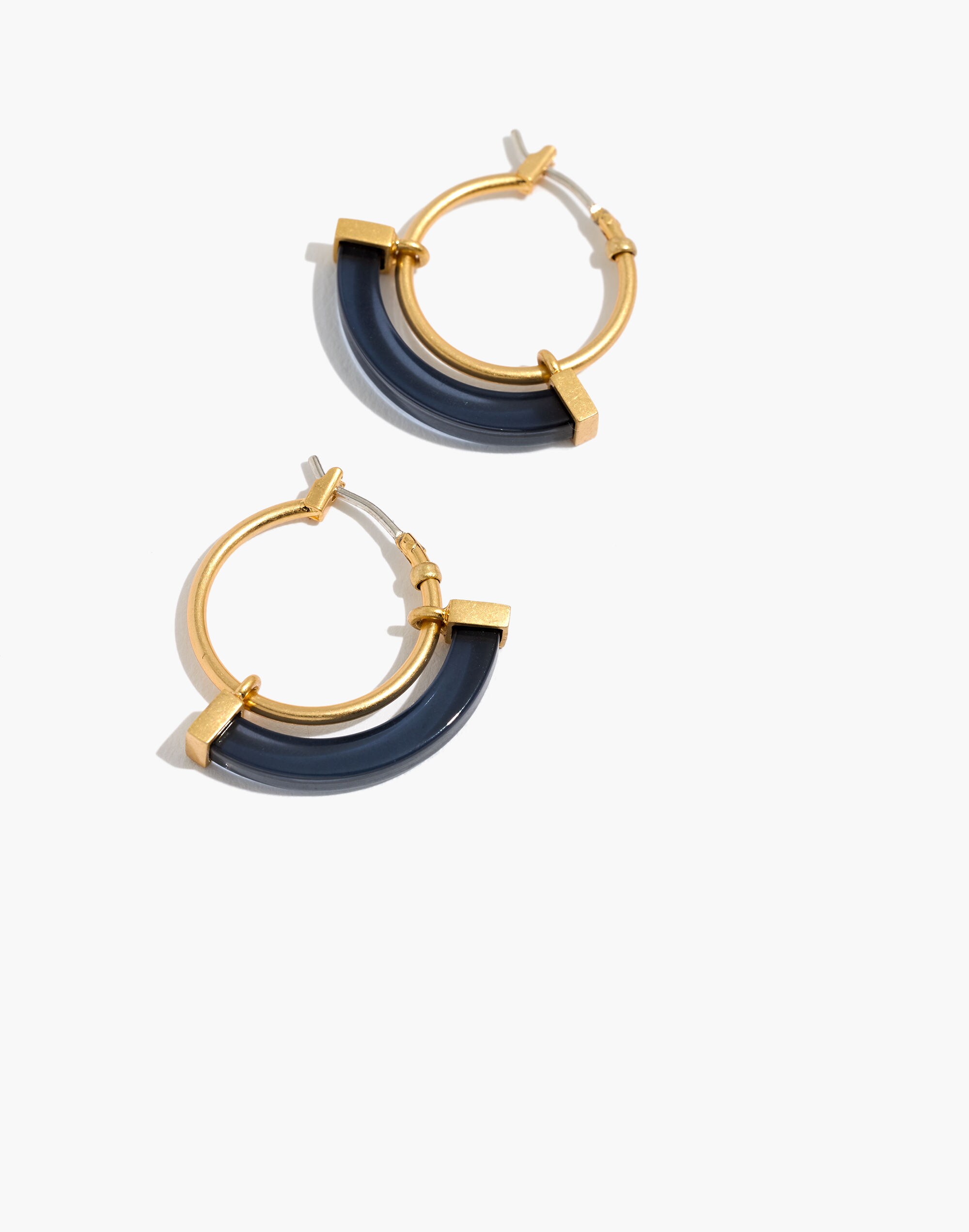 Resin Sliding Hoop Earrings