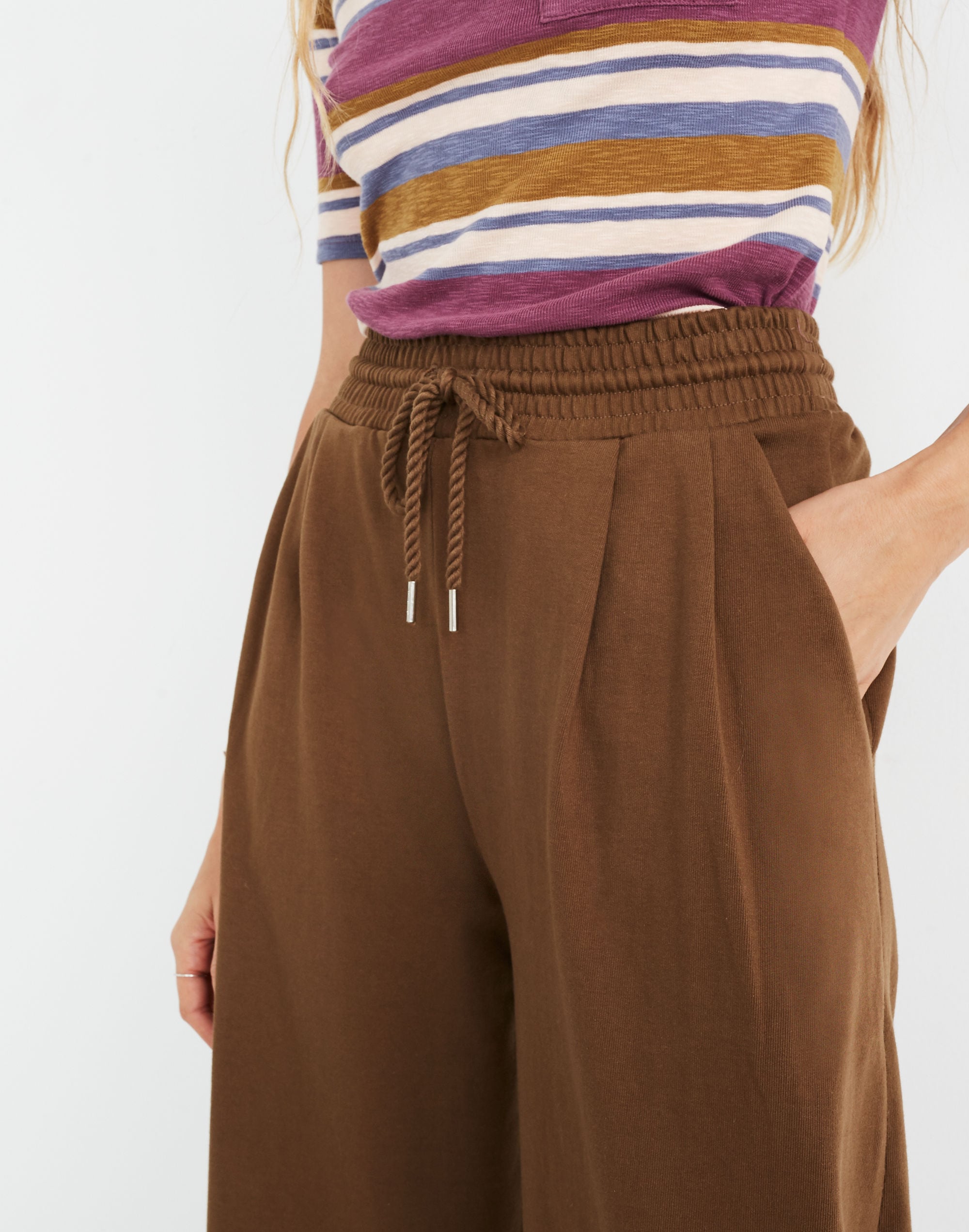 Chord Wide-Leg Pants