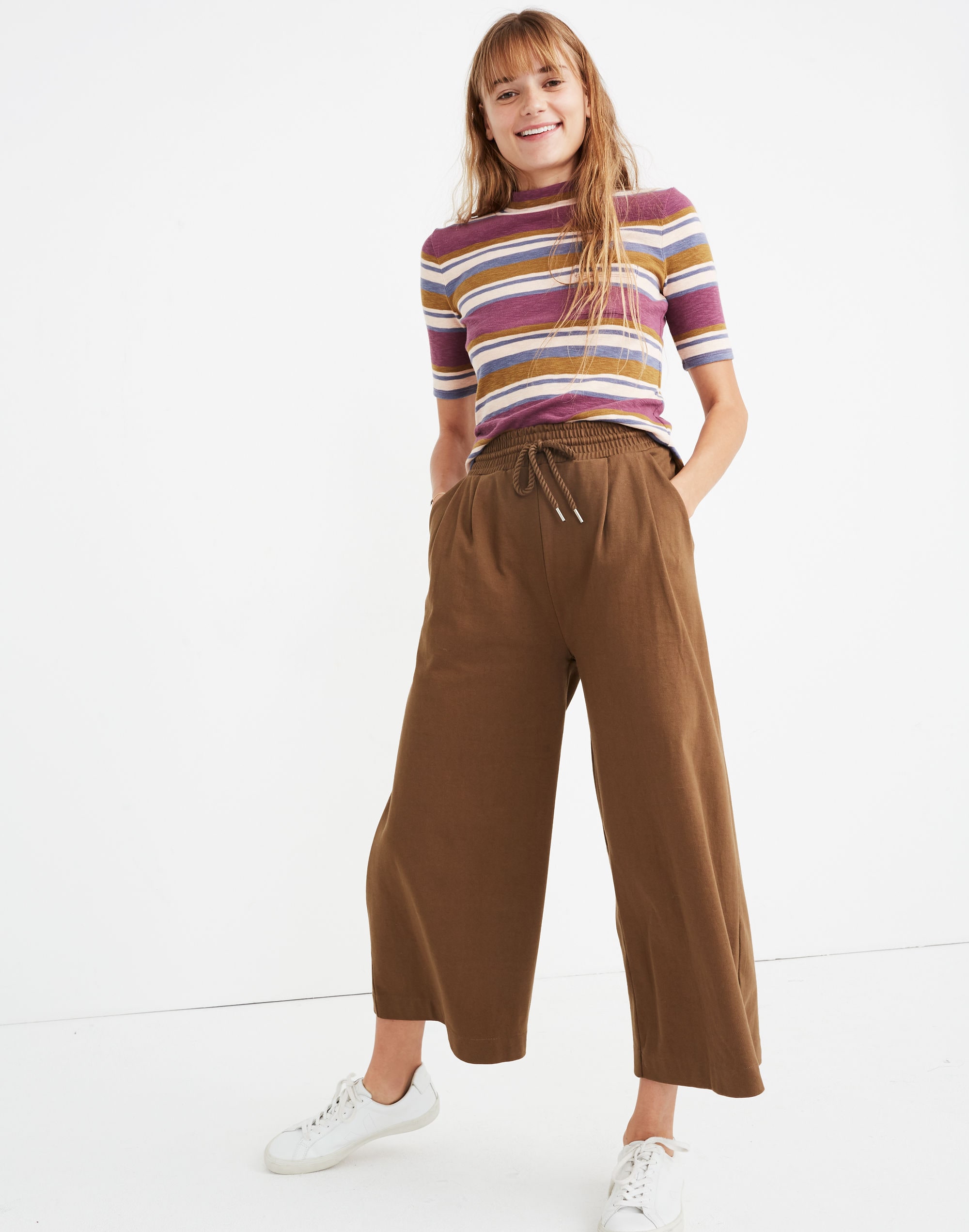 Chord Wide-Leg Pants