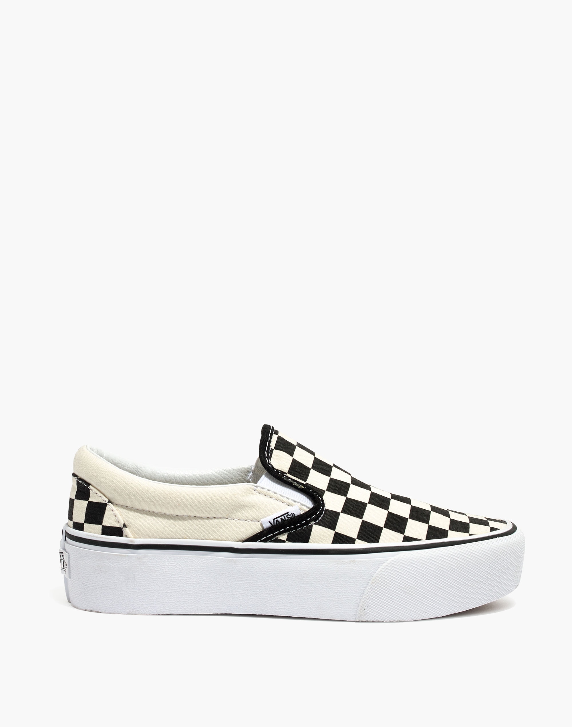 Vans&reg; Unisex Classic Slip-On Platform Sneakers in Checkerboard Canvas