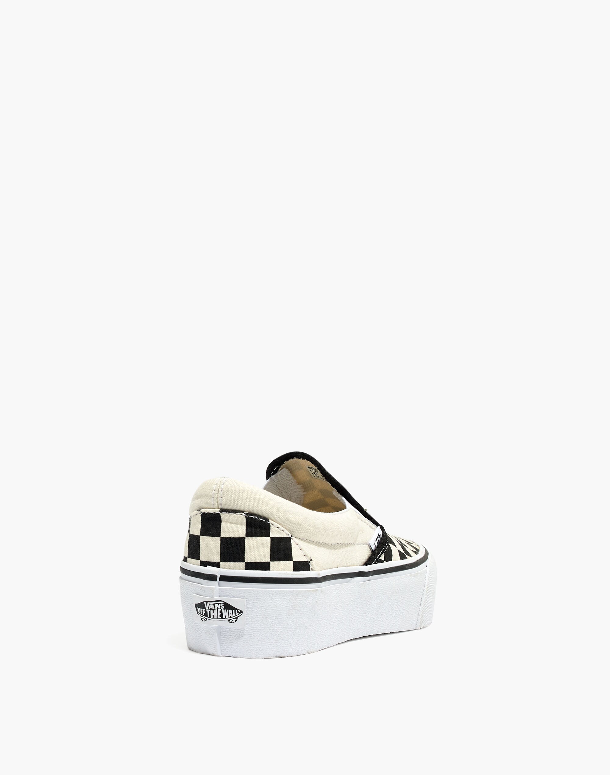 Vans&reg; Unisex Classic Slip-On Platform Sneakers in Checkerboard Canvas