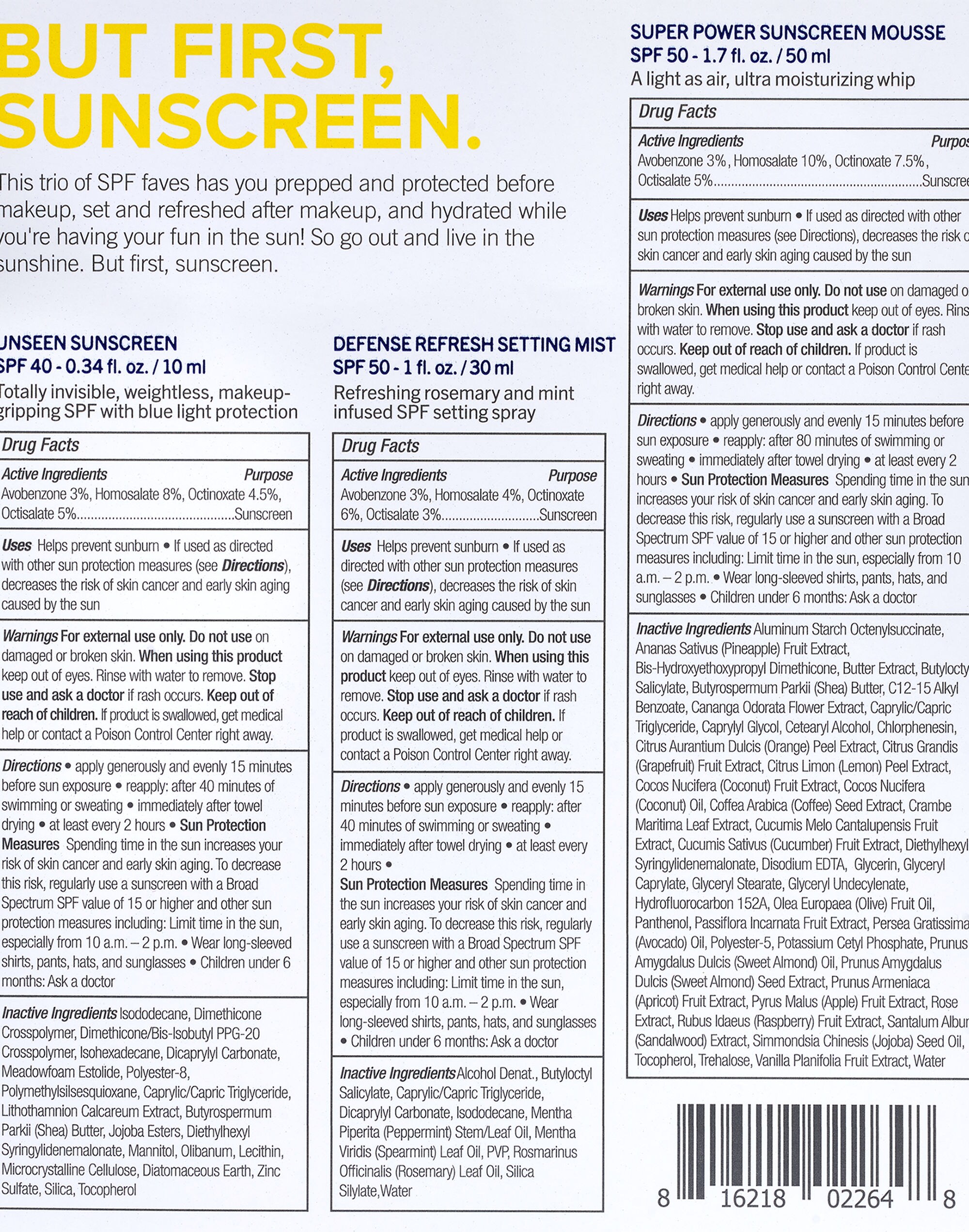 Supergoop!&reg; But First, Sunscreen Mini Kit