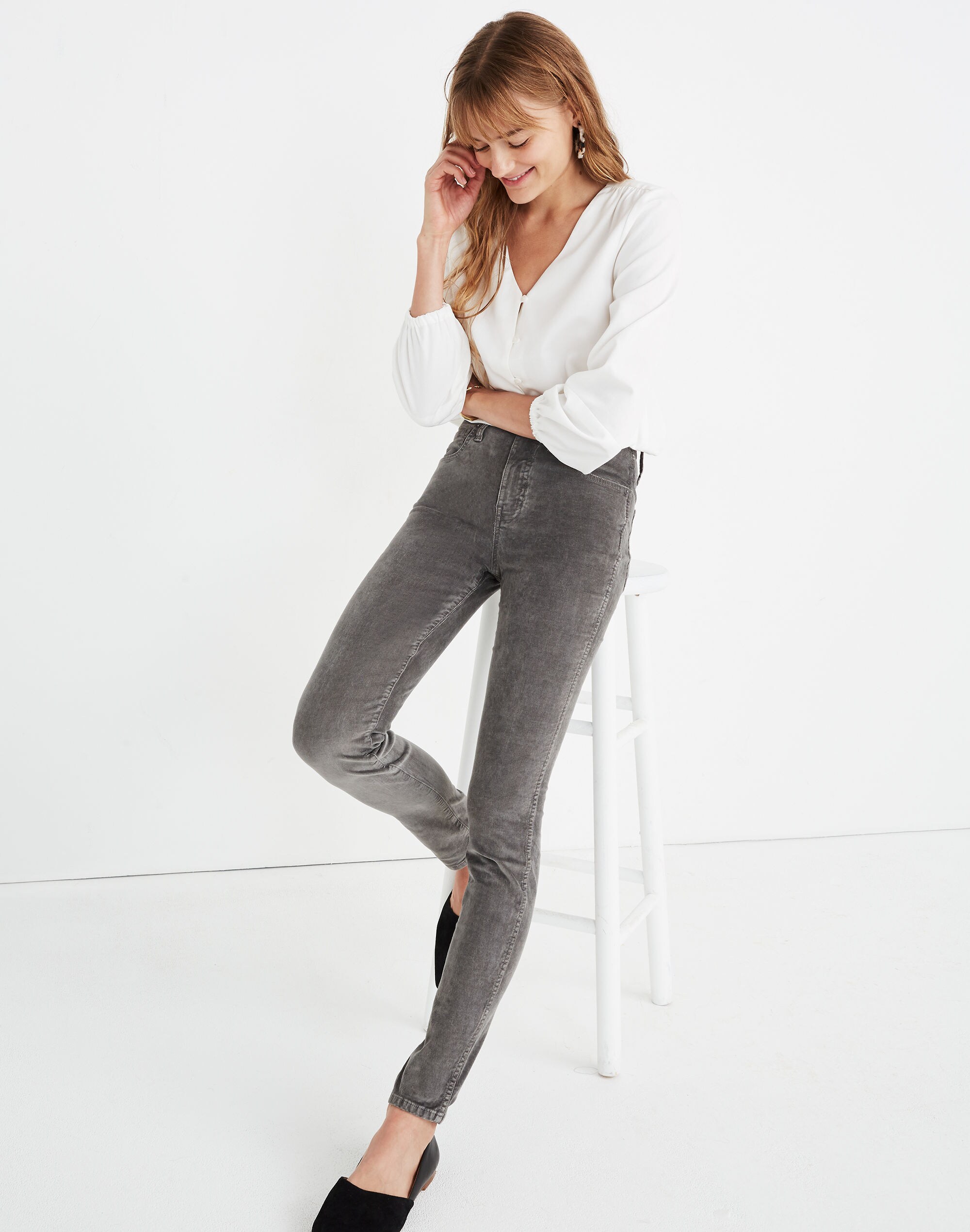 10" High-Rise Skinny Jeans: Corduroy Edition