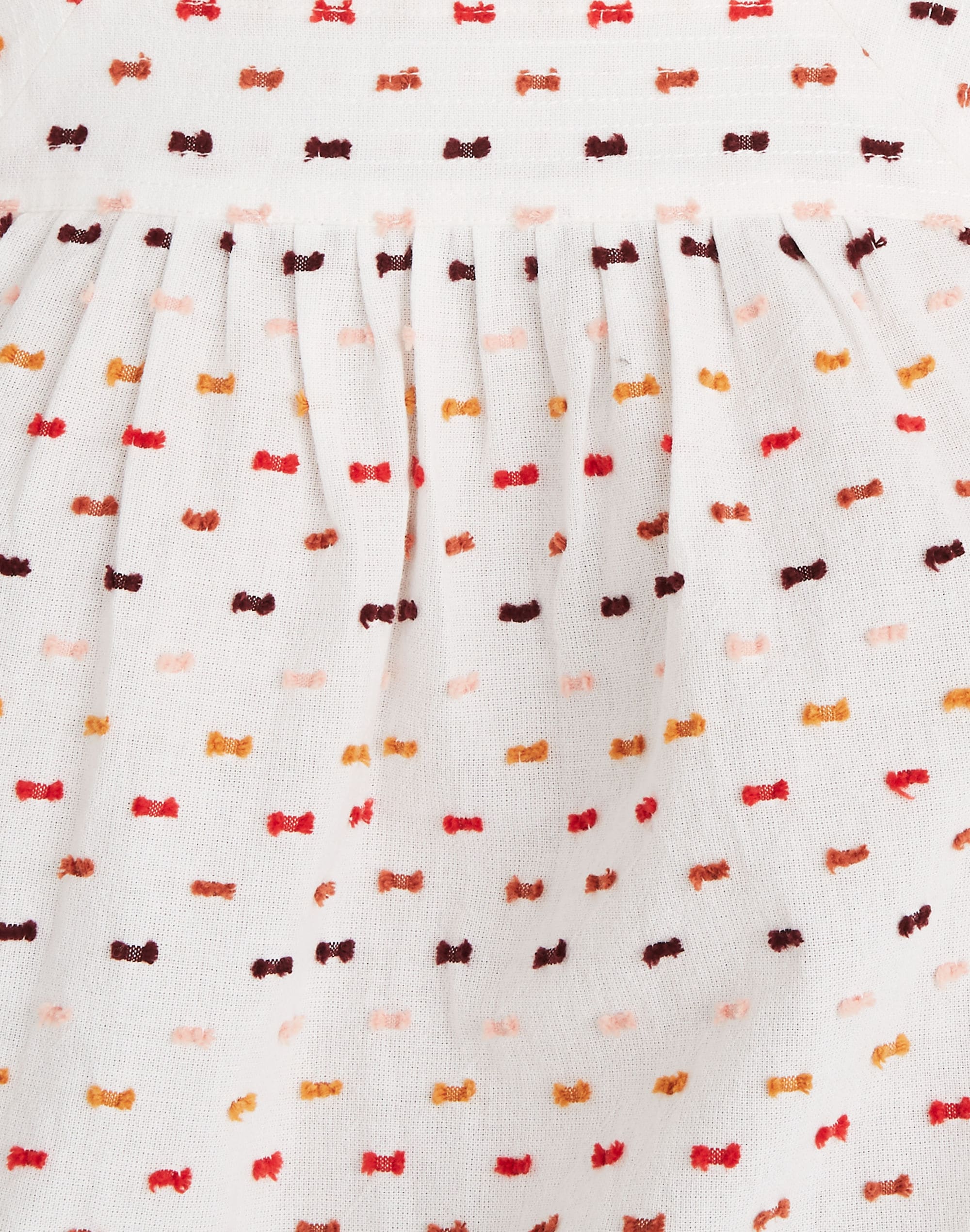 Square-Neck Top in Clipdot