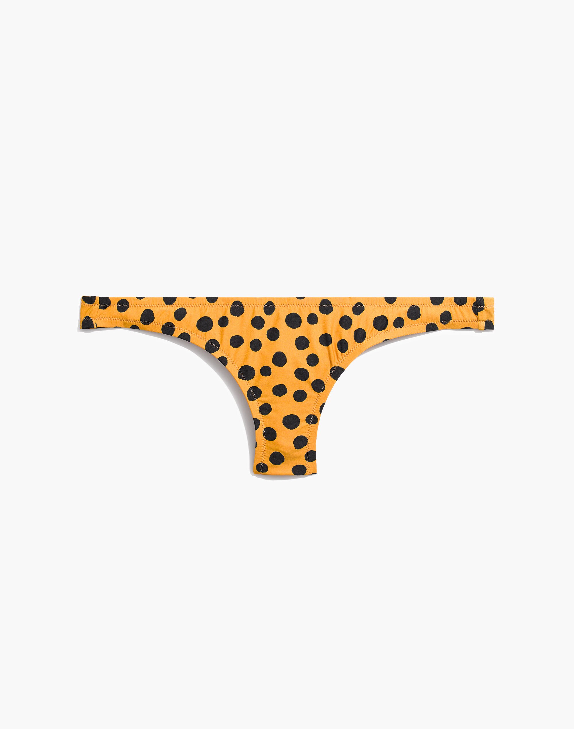 Madewell Lowrider Bikini Bottom in Leopard Dot
