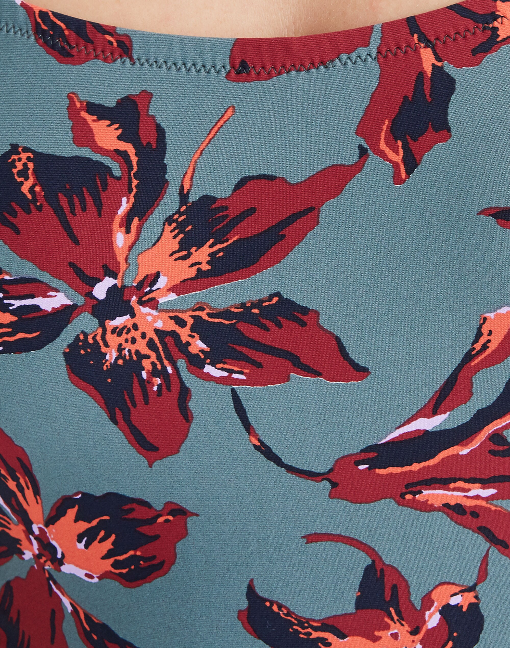 Madewell Tie-Back One-Piece Swimsuit in Winter Orchid