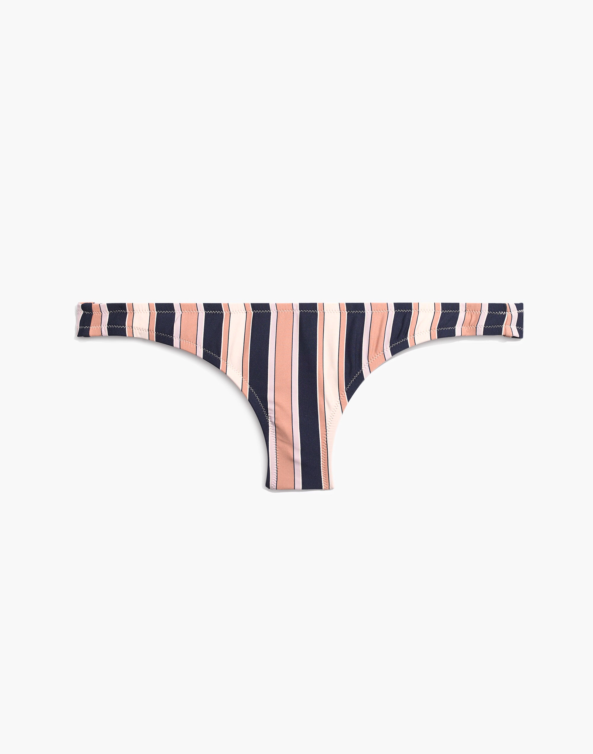 Madewell Lowrider Bikini Bottom in Academy Stripe