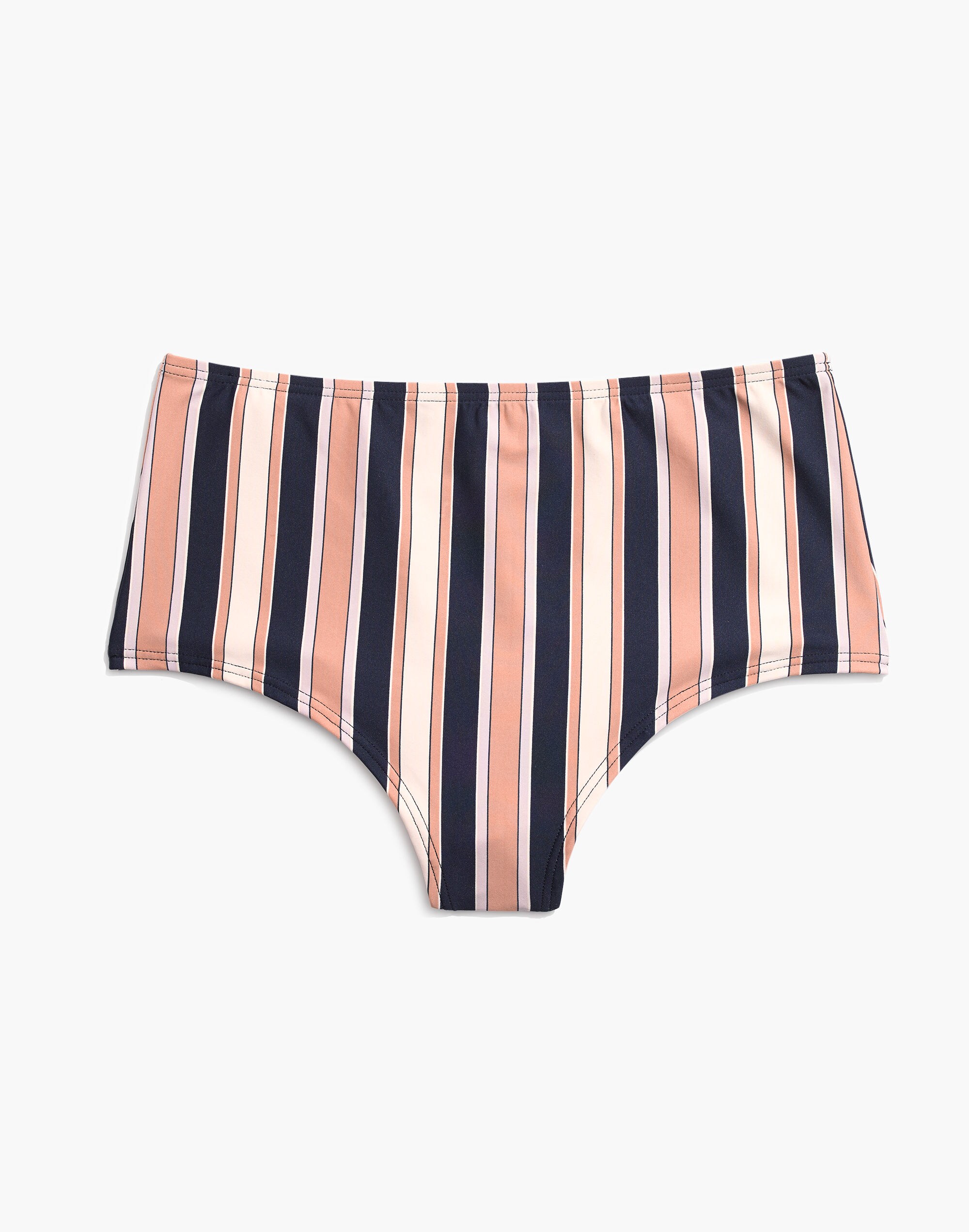 Madewell High-Waisted Bikini Bottom in Academy Stripe