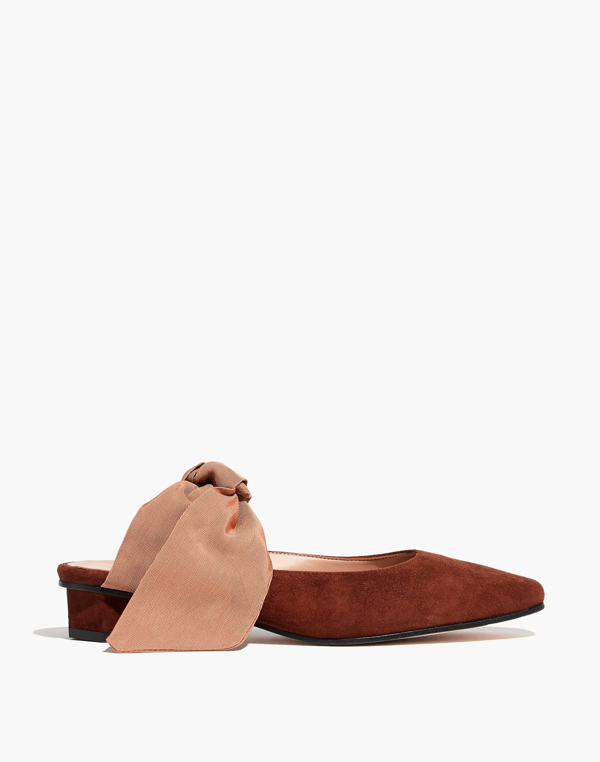 About Arianne Tina Suede Bow Mules