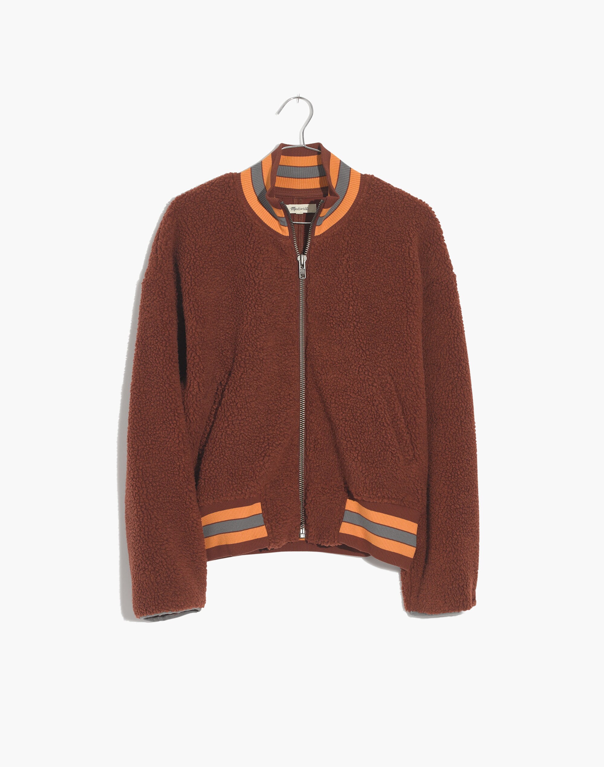 Sherpa Varsity Bomber Jacket