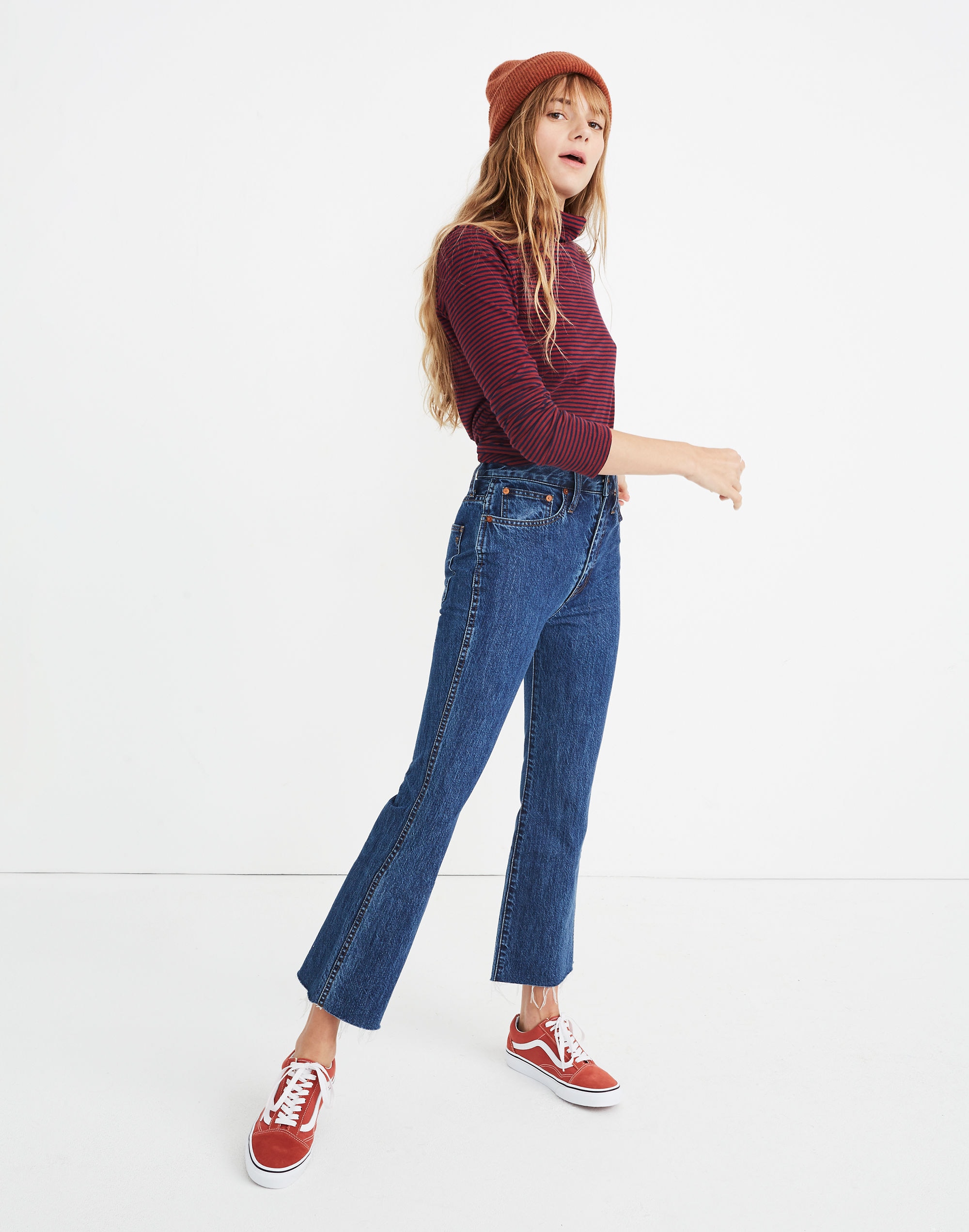 Tall Rigid Demi-Boot Crop Jeans in MacGill Wash