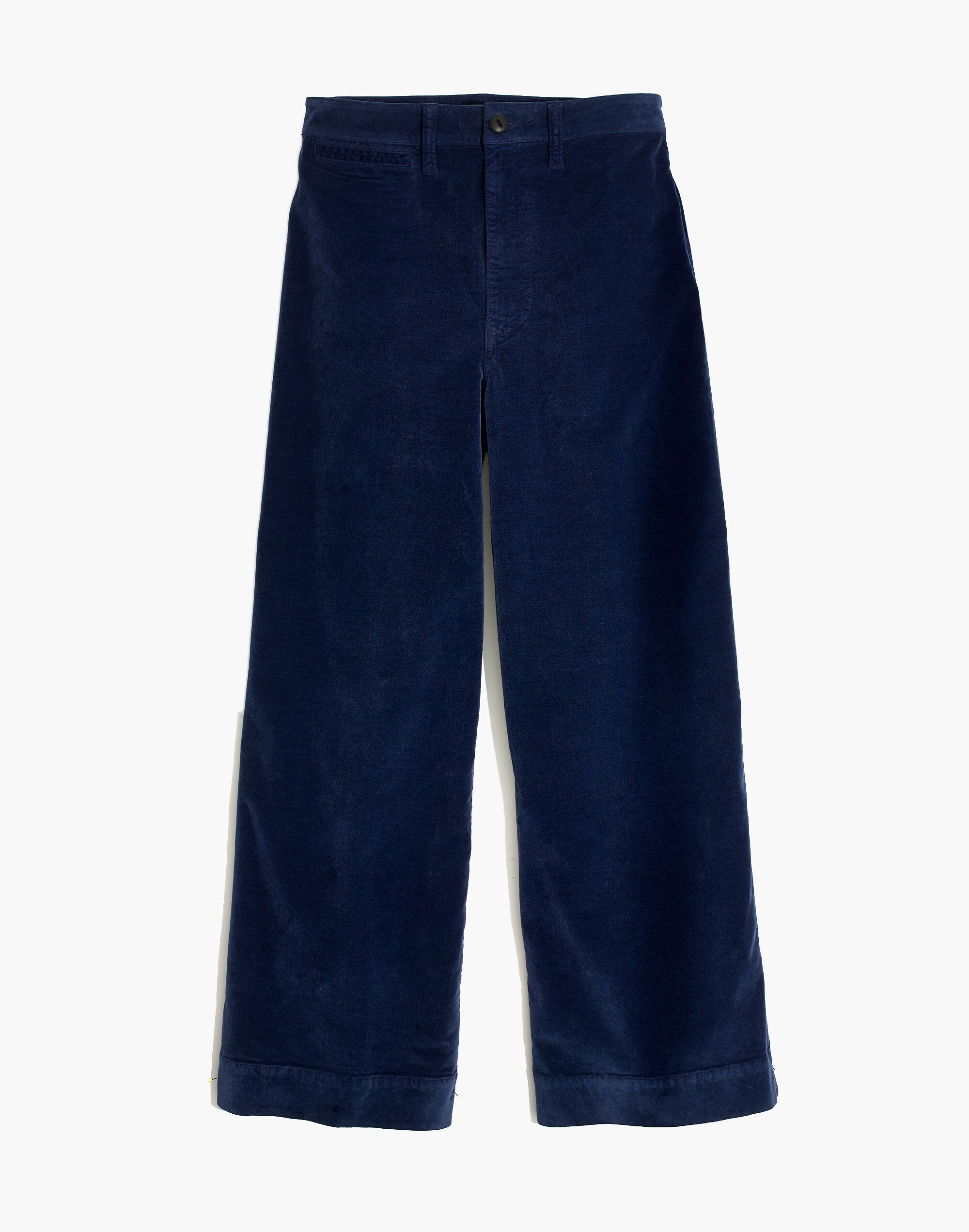 Emmett Wide-Leg Crop Pants in Velveteen